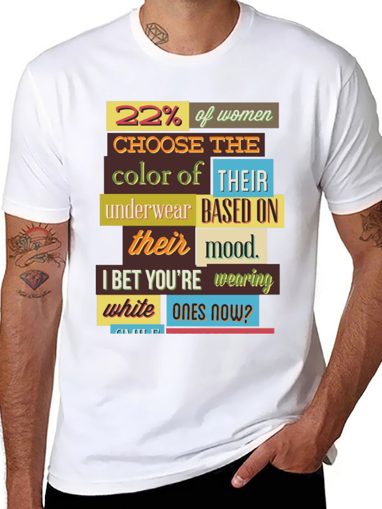Funny Mood Underwear Mens T-Shirt