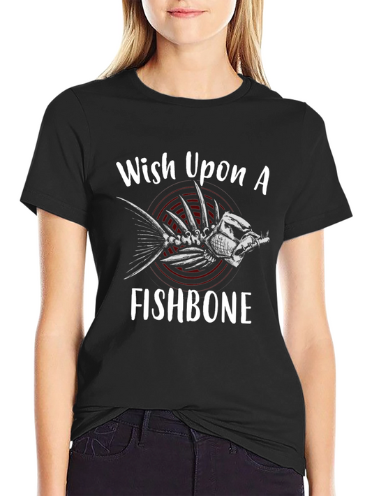 Wish Upon A Fishbone T-Shirt - Black