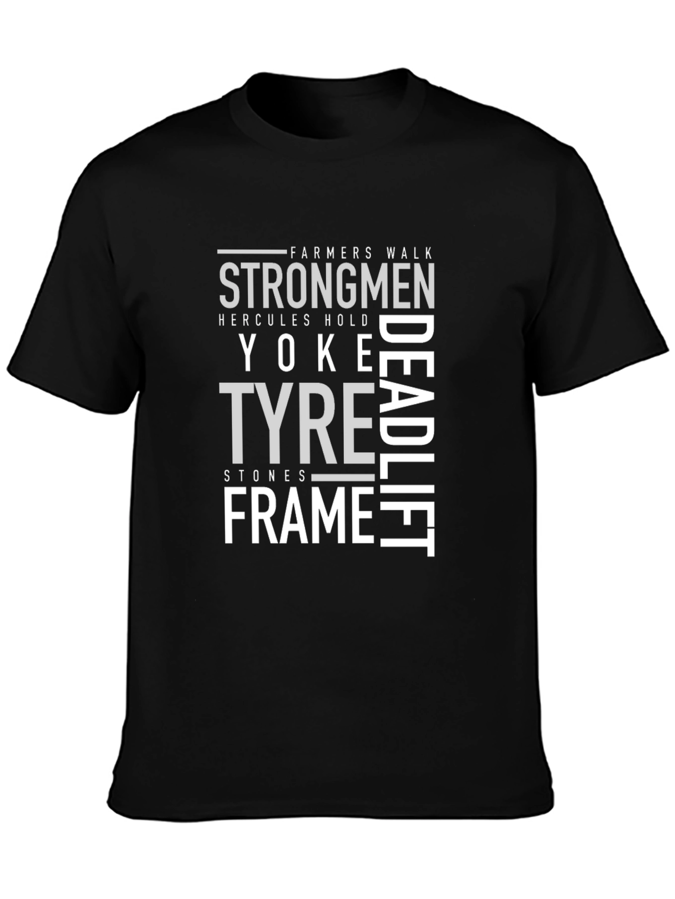 Strongmen Fitness Graphic T-Shirt - Farmers Walk Deadlift