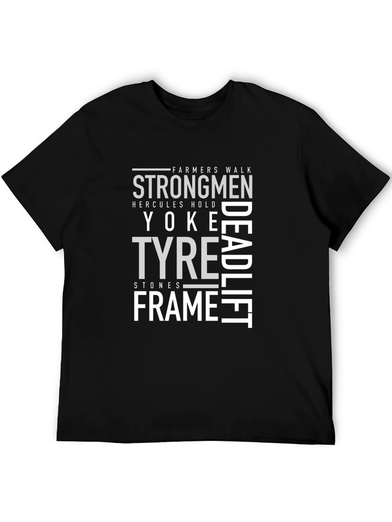 Strongmen Fitness Graphic T-Shirt - Farmers Walk Deadlift
