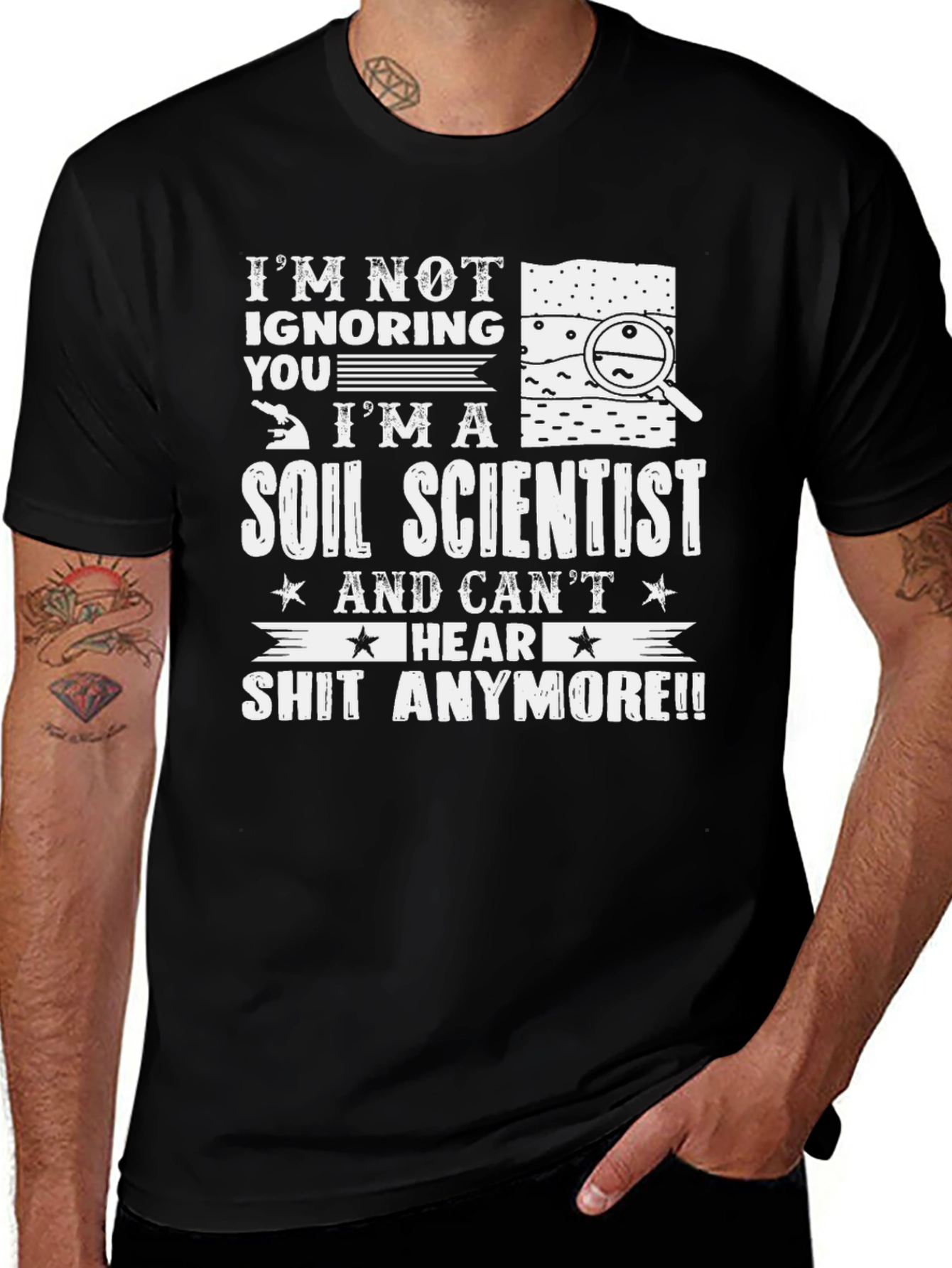 Soil Scientist Graphic T-Shirt - Humorous Design