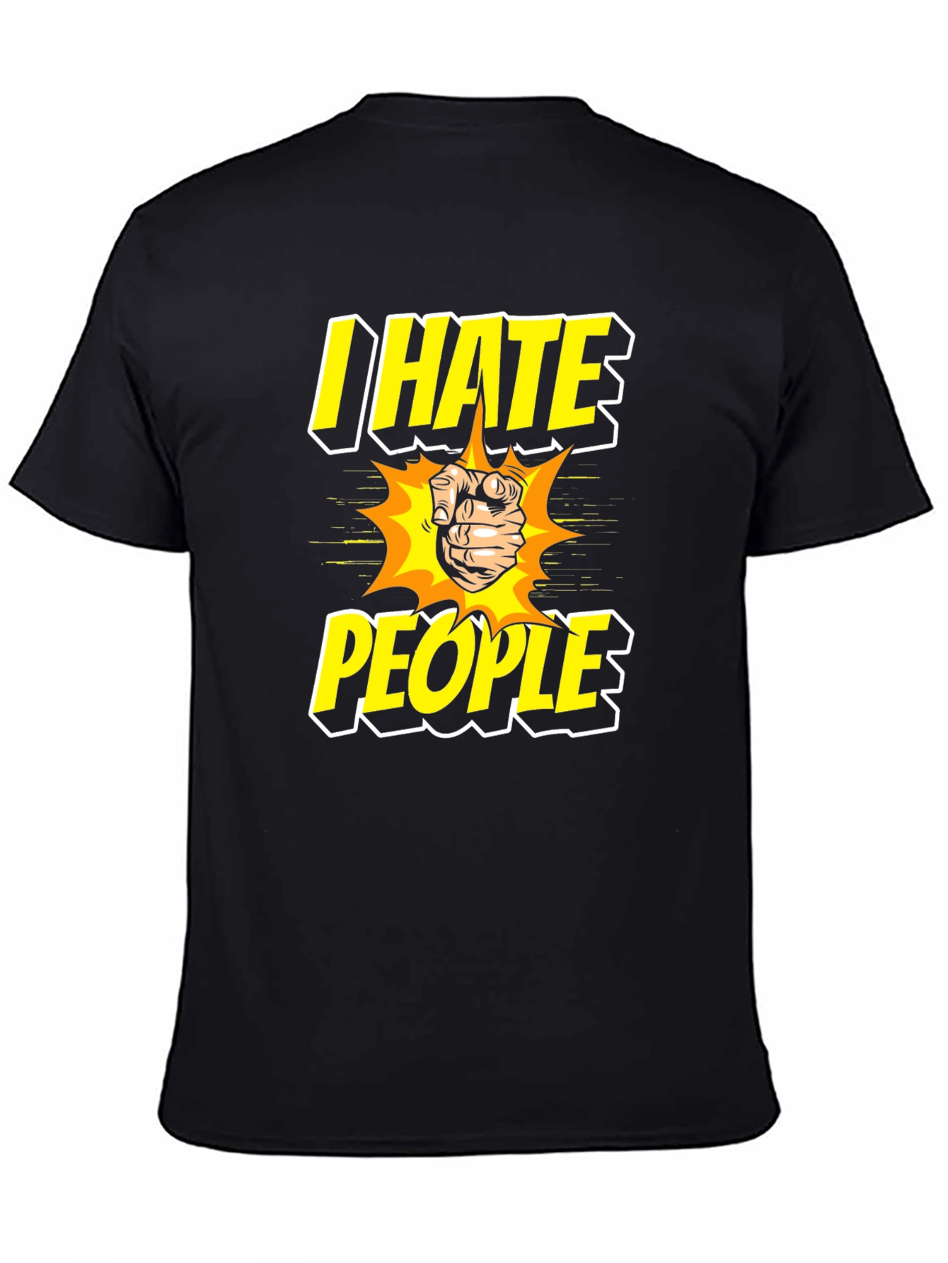 I Hate People Graphic Tee - Black T-Shirt