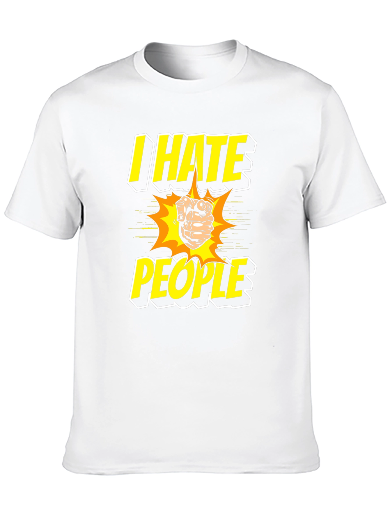 I Hate People Graphic Tee - Black T-Shirt