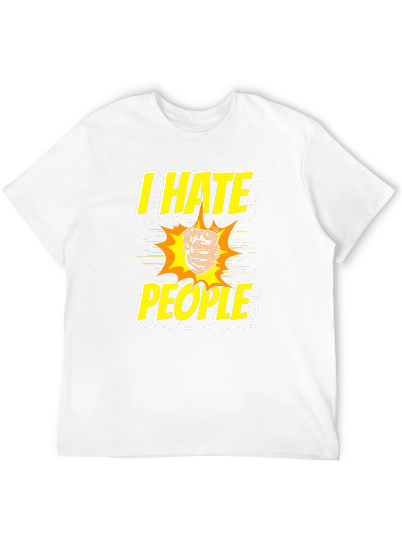 I Hate People Graphic Tee - Black T-Shirt