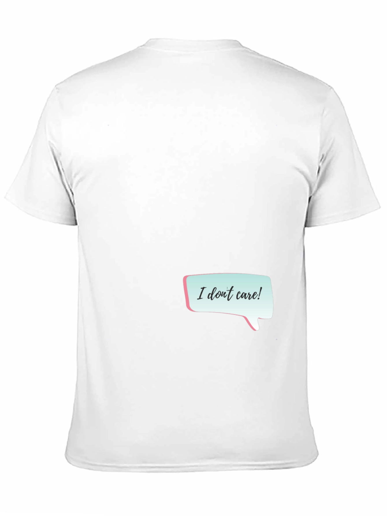 I Dont Care Graphic Tee - Black Casual T-Shirt