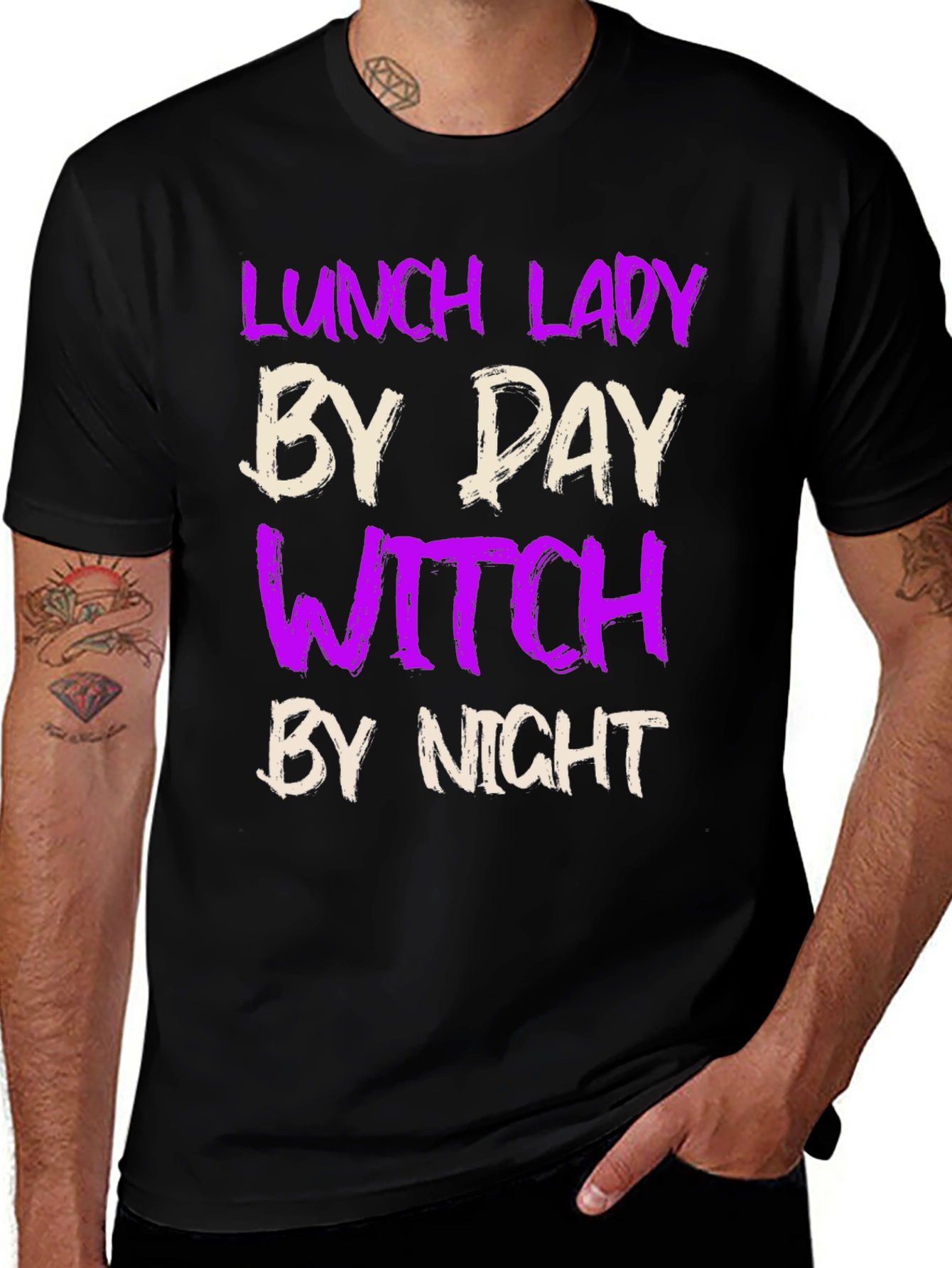 Lunch Lady By Day Witch By Night T-Shirt