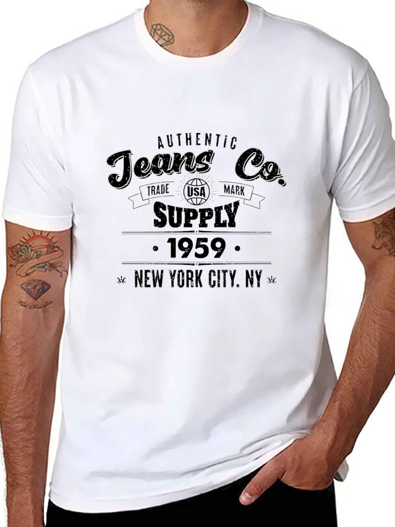 Authentic Jeans Co. Supply 1959 Black T-Shirt