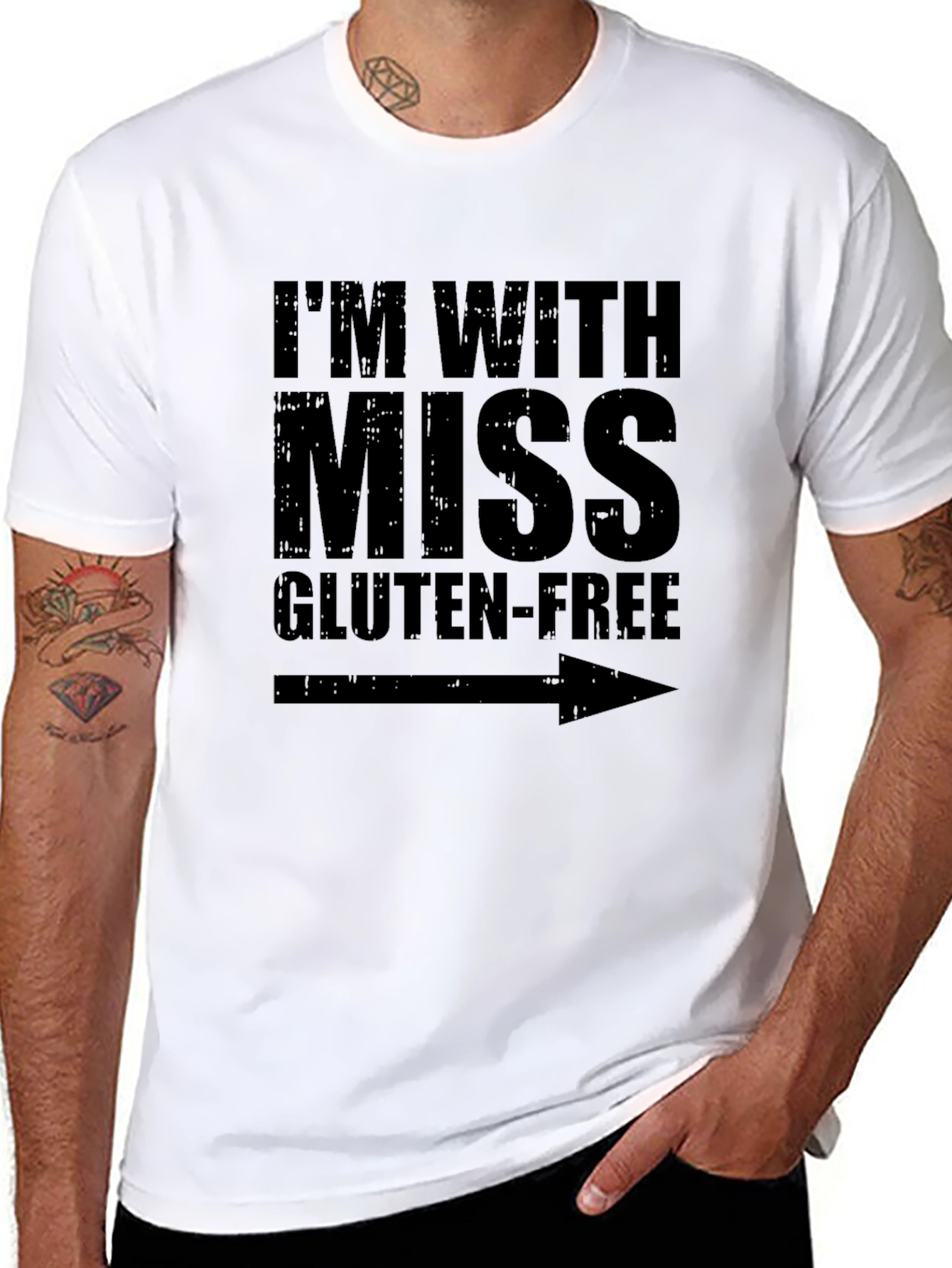 Im With Miss Gluten-Free Graphic T-Shirt