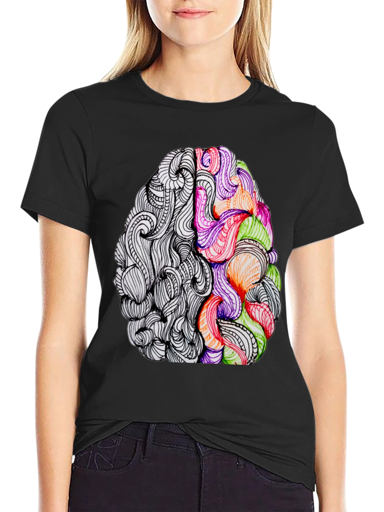 Creative Brain Graphic T-Shirt