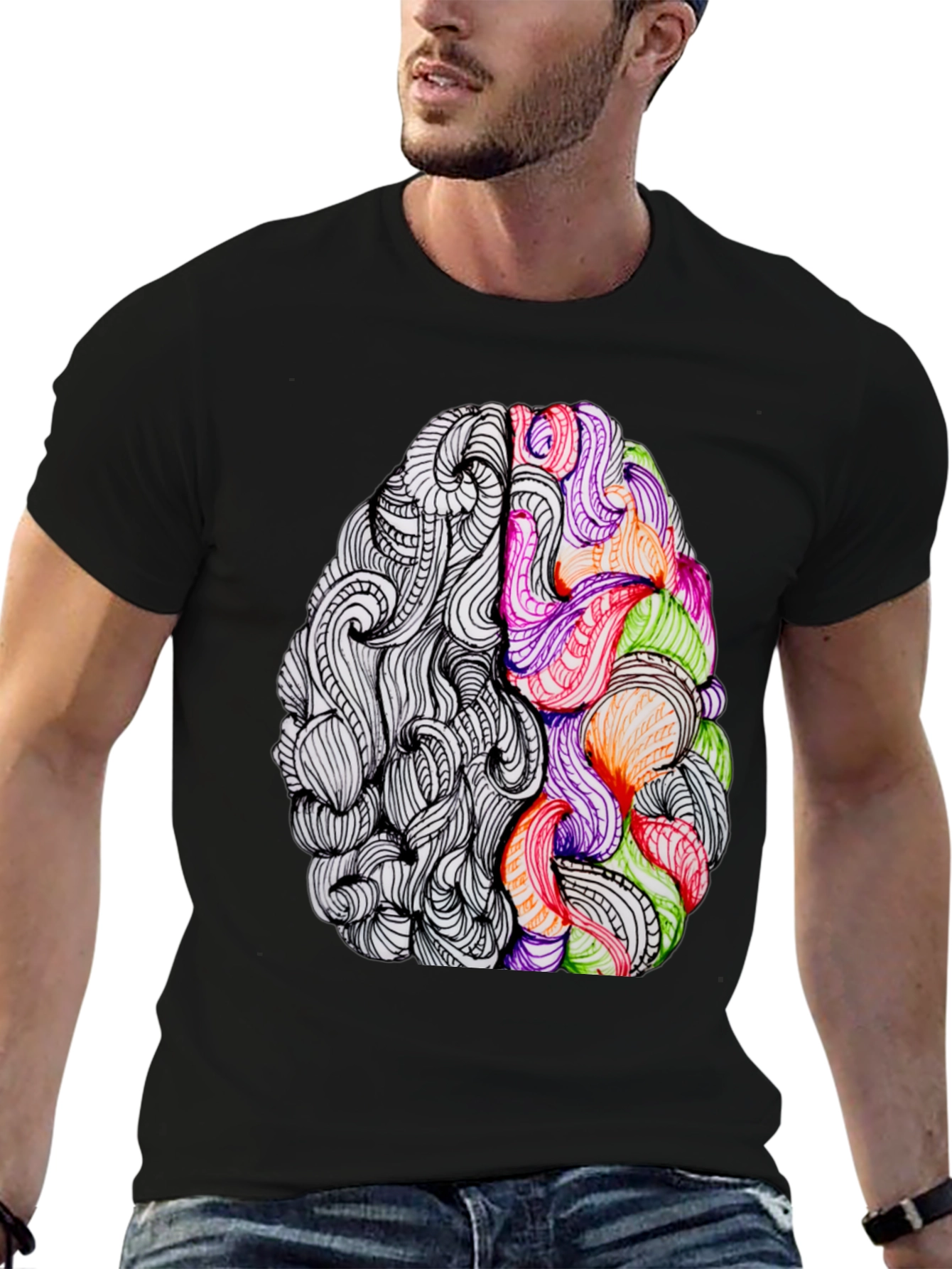 Creative Brain Graphic T-Shirt