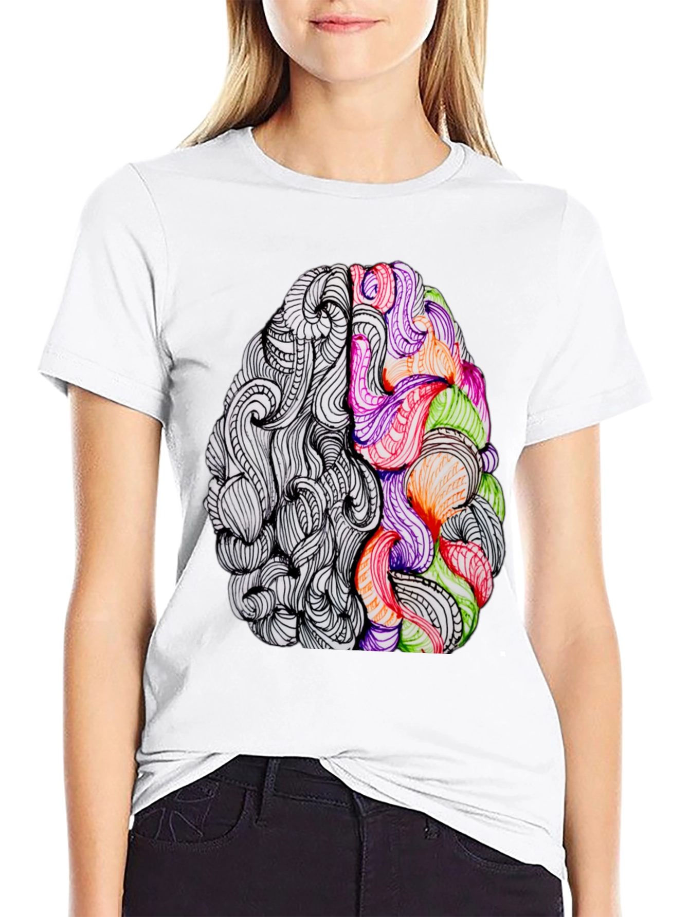 Creative Brain Graphic T-Shirt