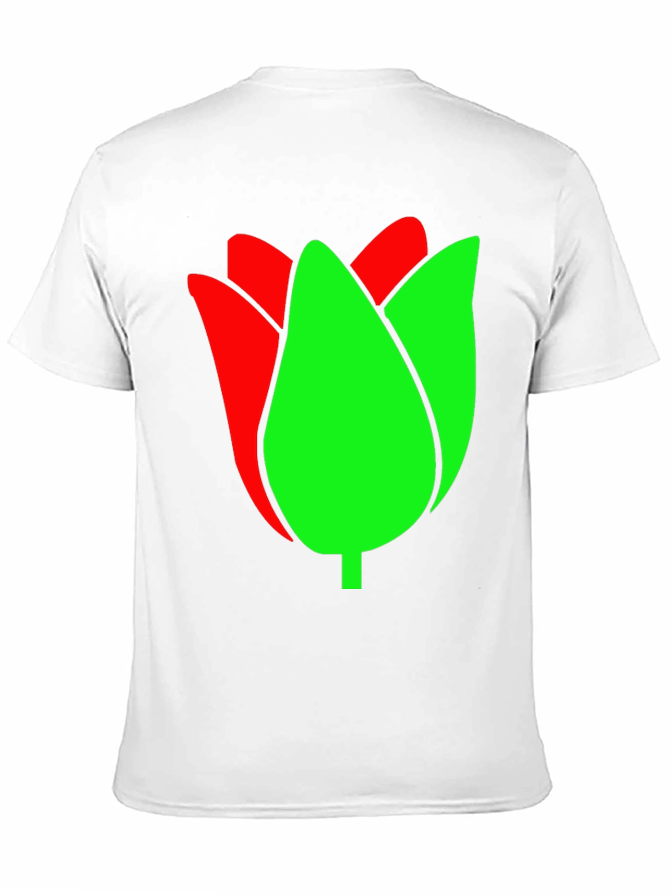 Tulip Graphic Tee - Black Cotton Blend