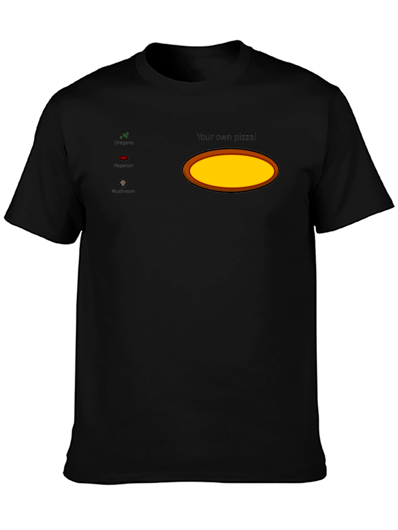 Customizable Pizza Ingredient T-Shirt