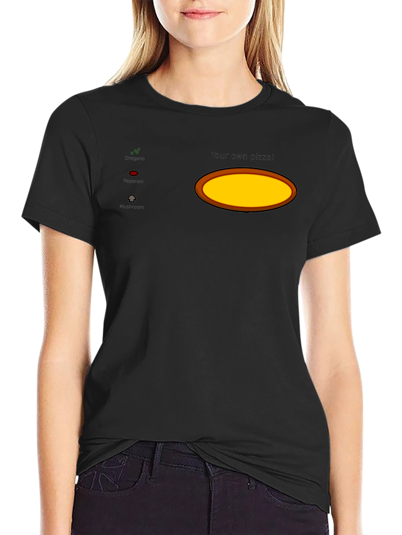 Customizable Pizza Ingredient T-Shirt