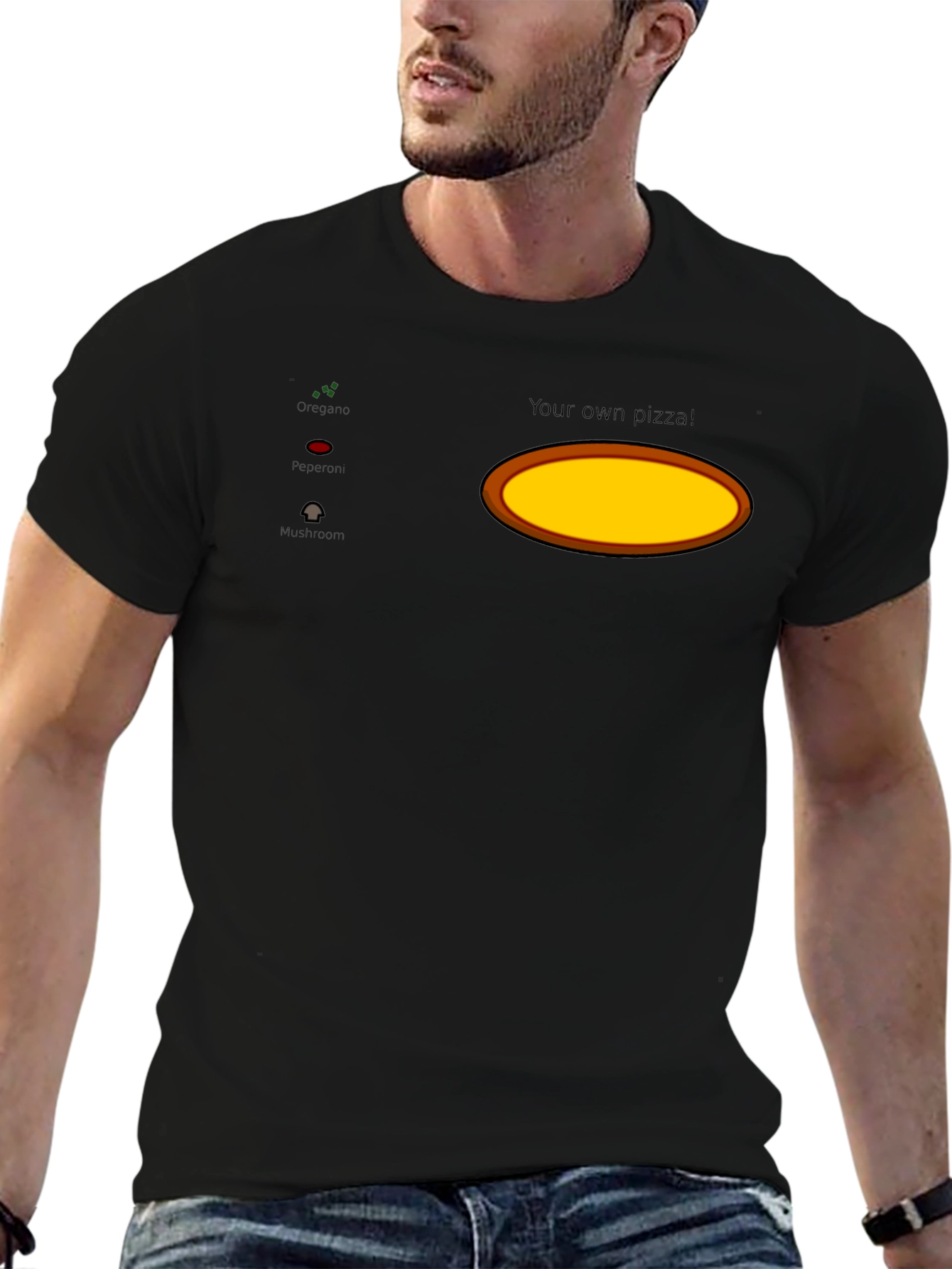 Customizable Pizza Ingredient T-Shirt