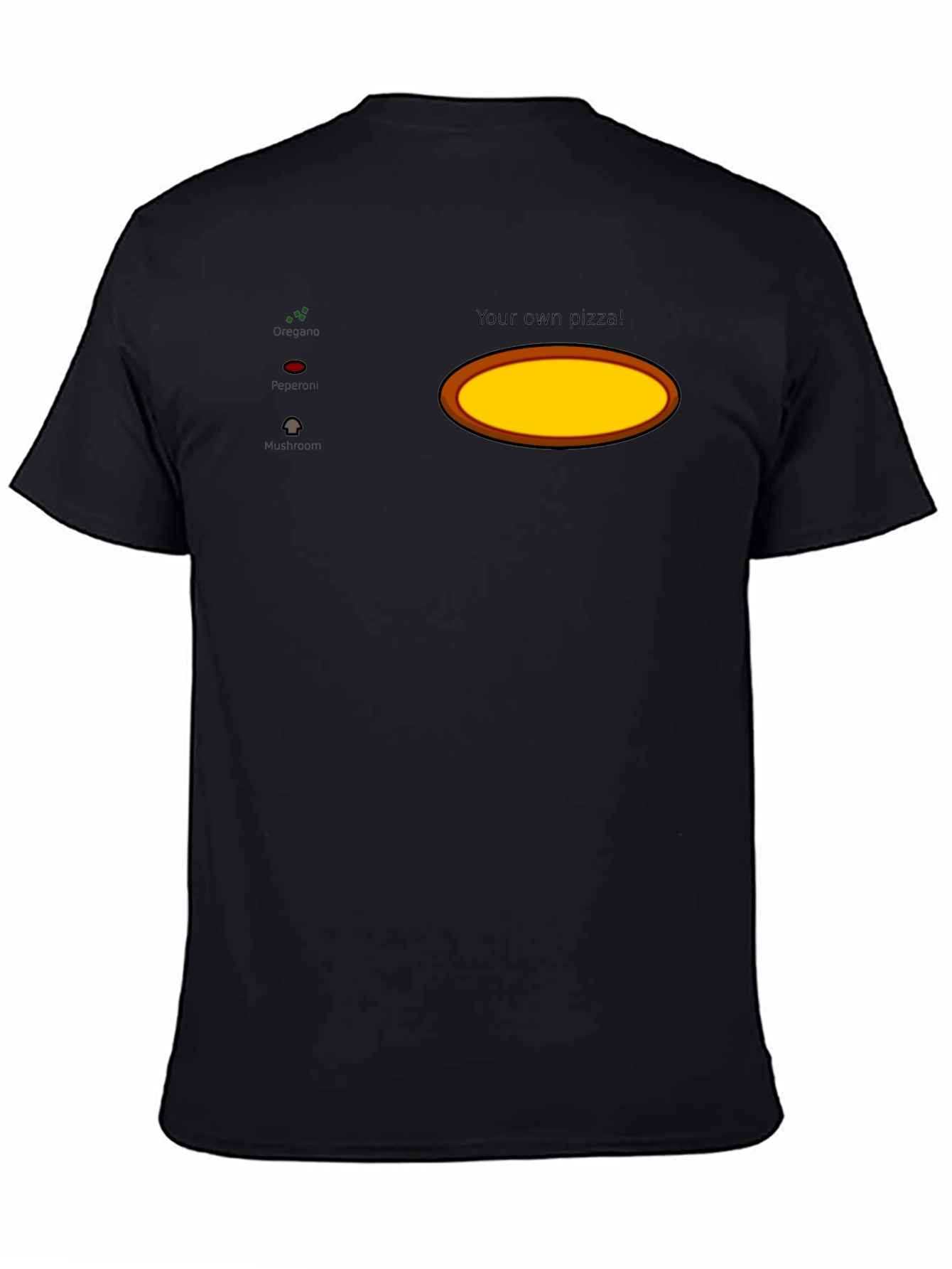 Customizable Pizza Ingredient T-Shirt