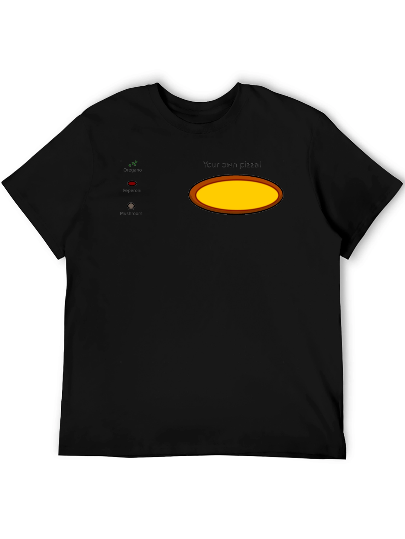 Customizable Pizza Ingredient T-Shirt