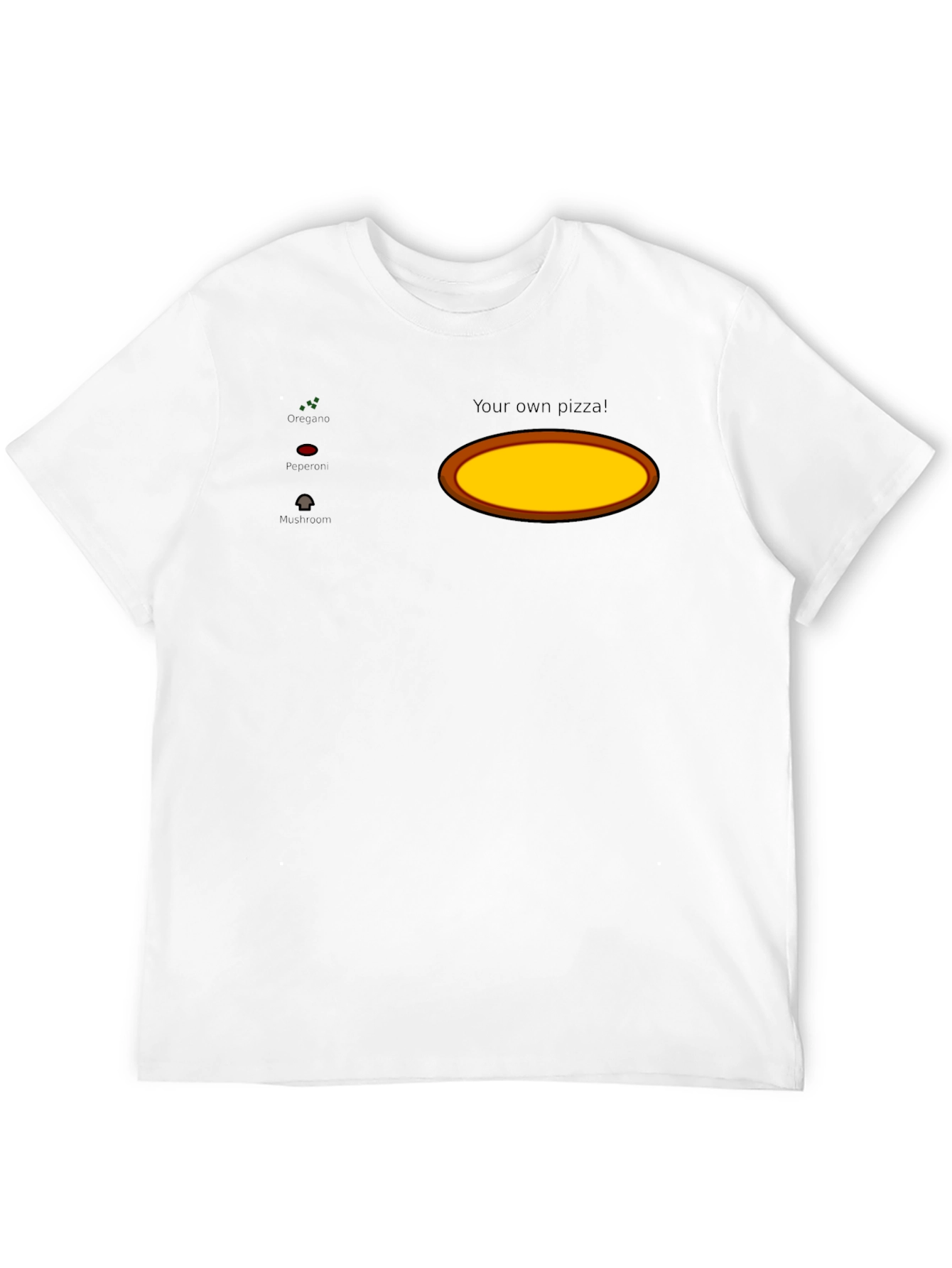 Customizable Pizza Ingredient T-Shirt