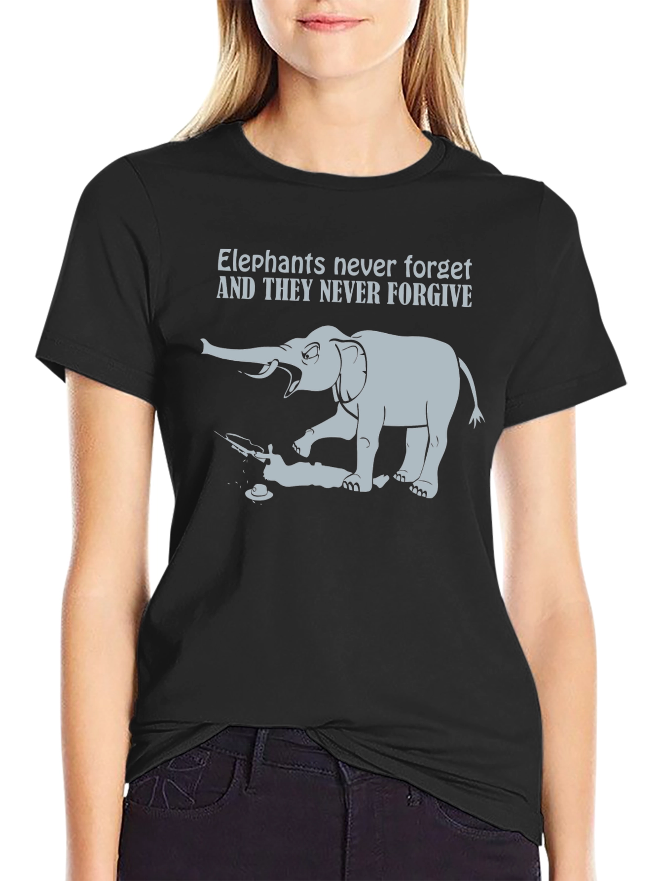 Elephant Never Forget T-Shirt - Sarcastic Graphic Tee