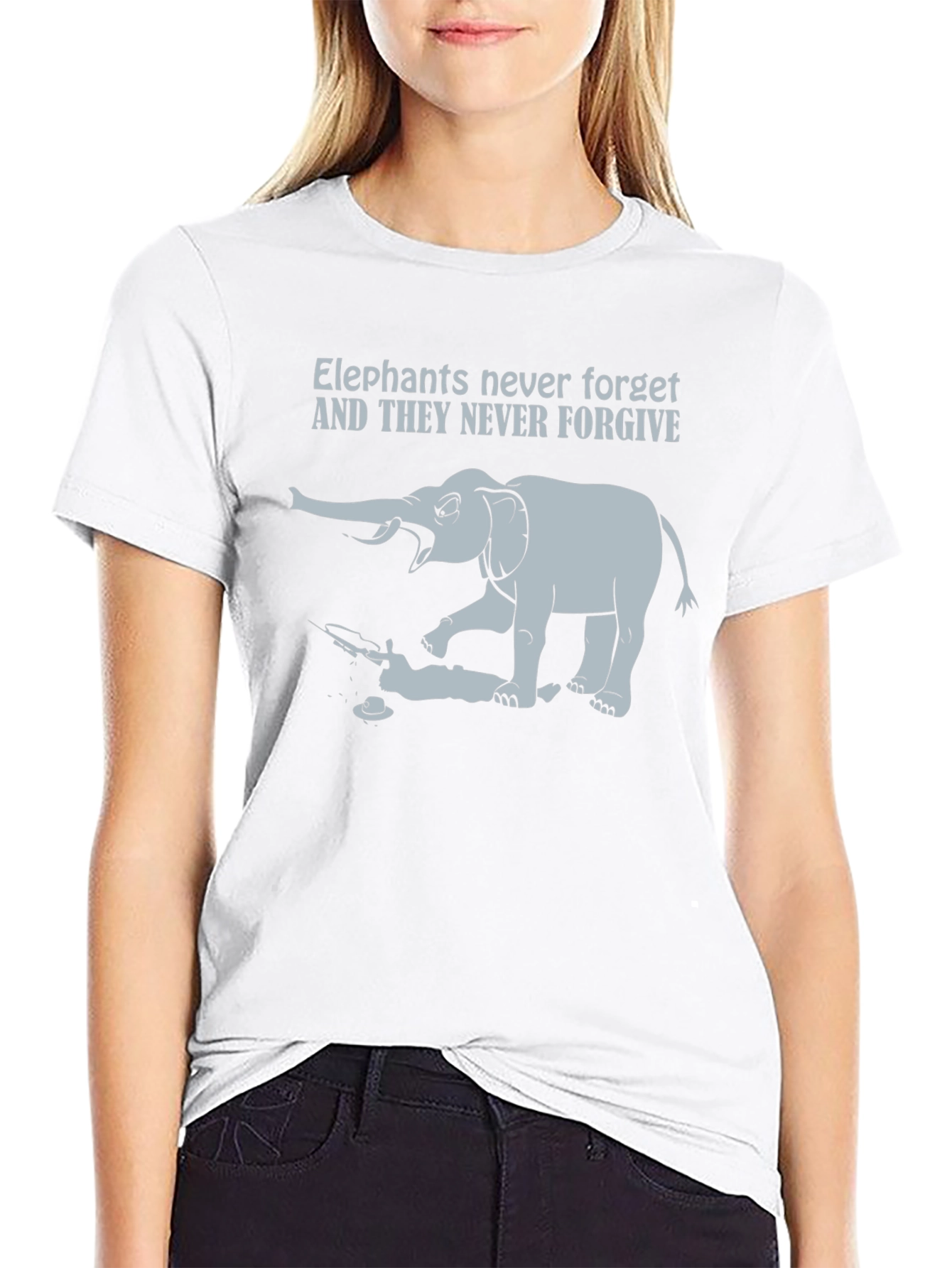 Elephant Never Forget T-Shirt - Sarcastic Graphic Tee