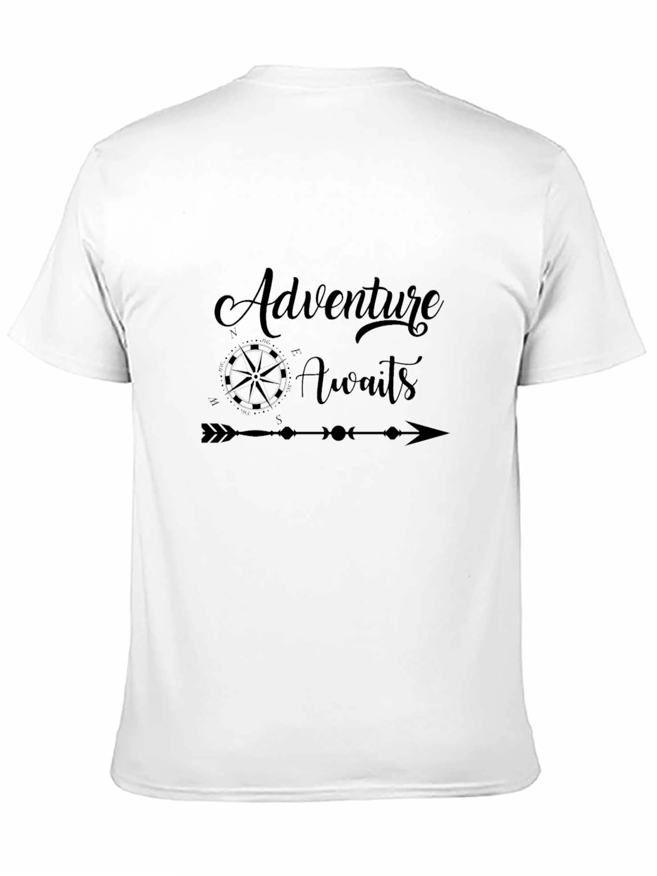 Adventure Awaits Black Graphic Tee