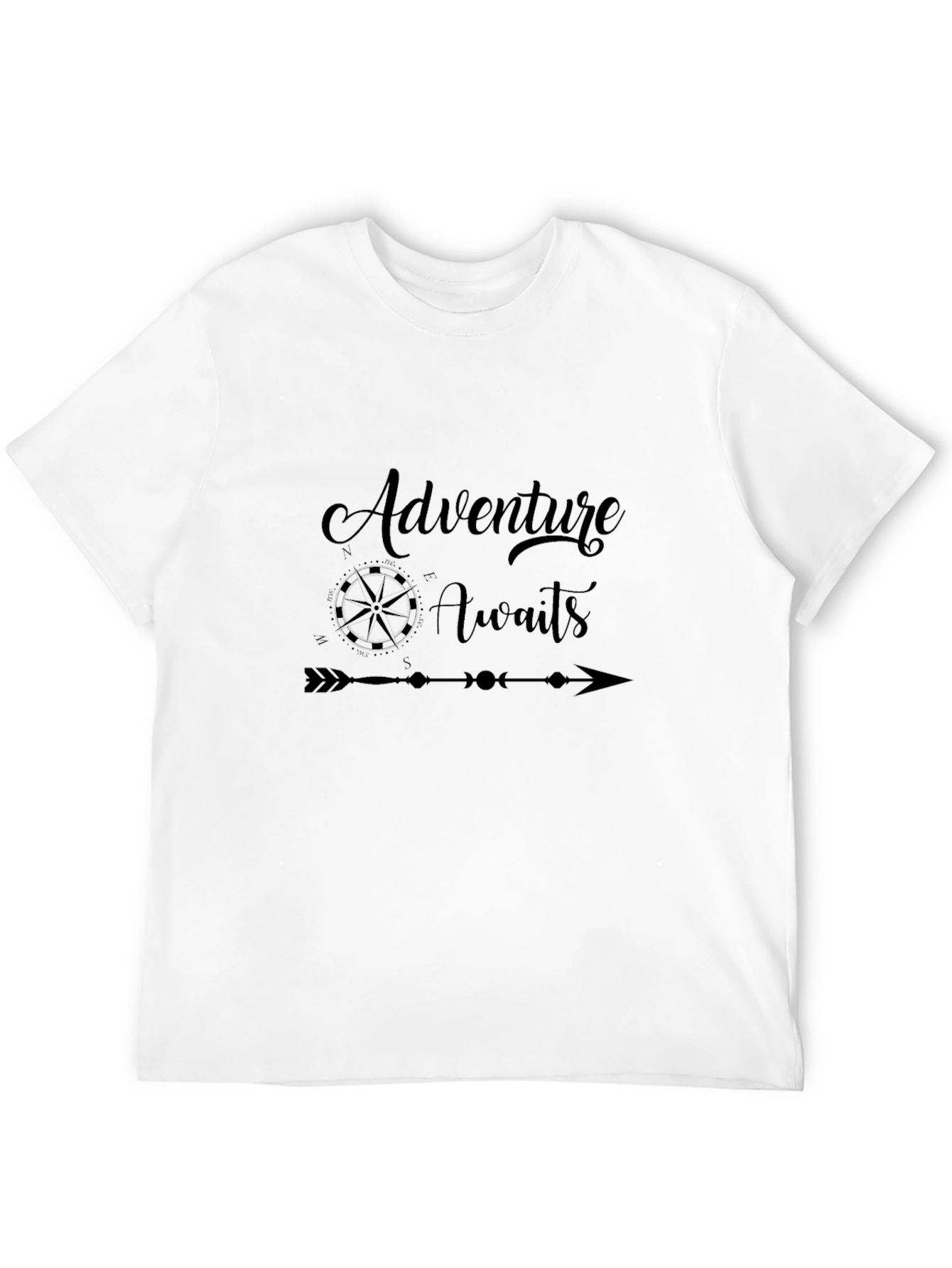 Adventure Awaits Black Graphic Tee