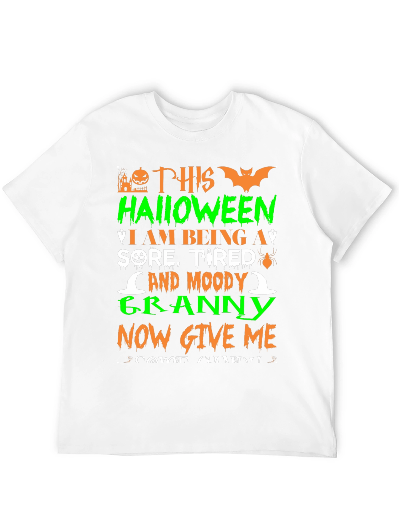 Halloween Granny T-Shirt - Sore Tired Moody