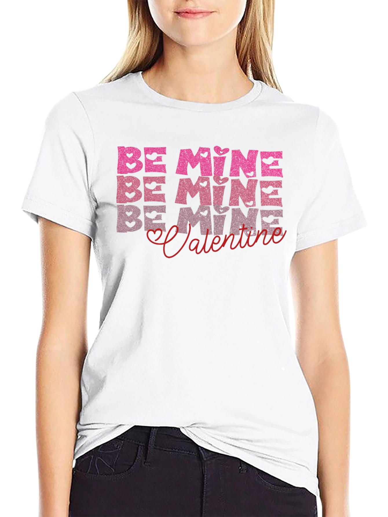 Be Mine Valentines Day Graphic T-Shirt
