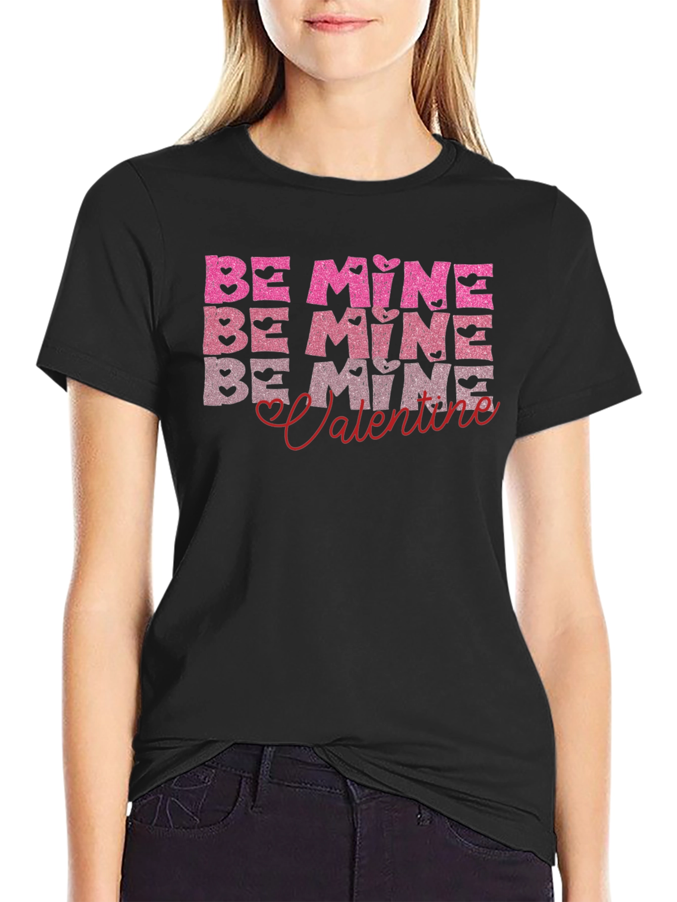 Be Mine Valentines Day Graphic T-Shirt