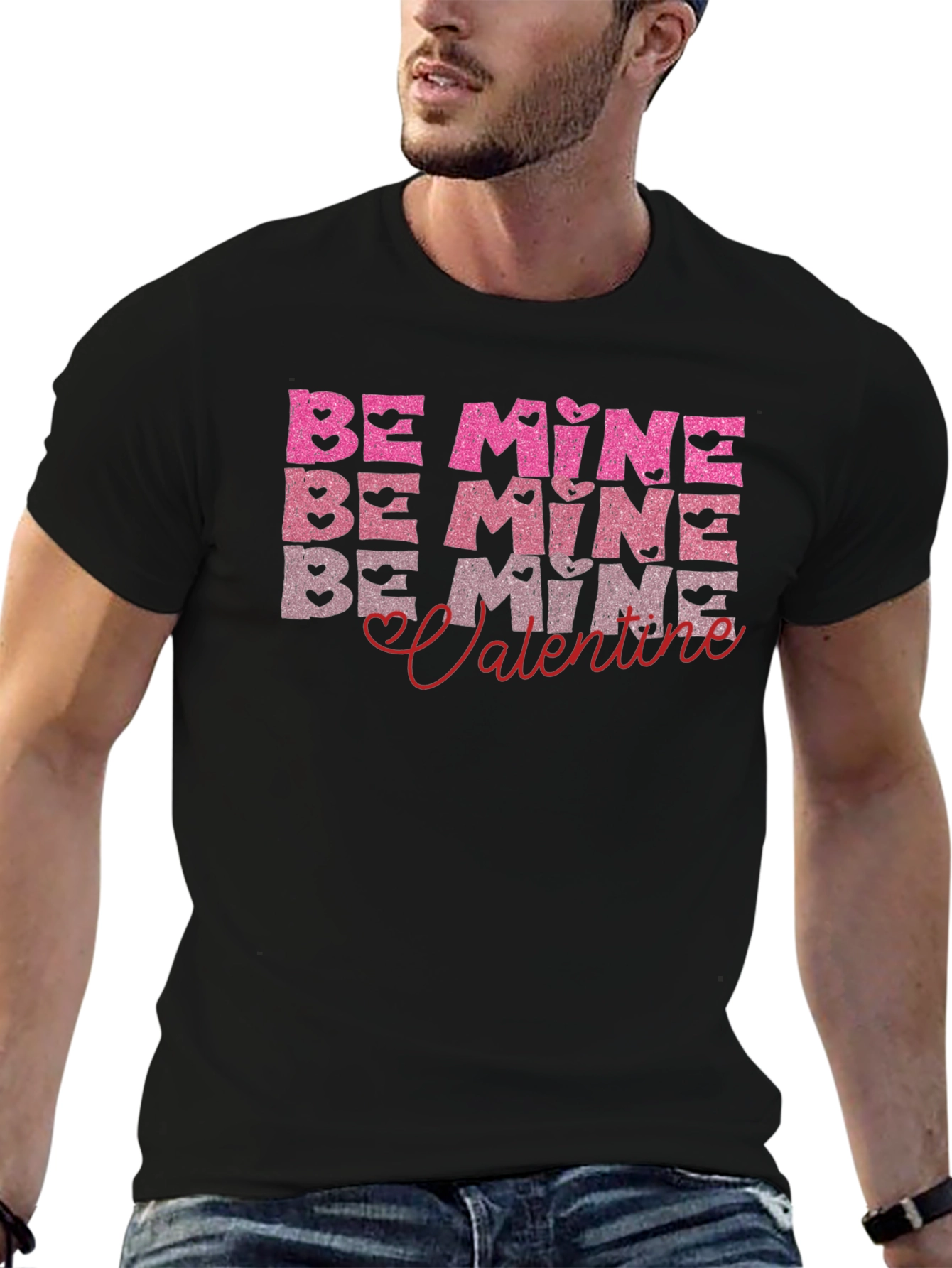 Be Mine Valentines Day Graphic T-Shirt