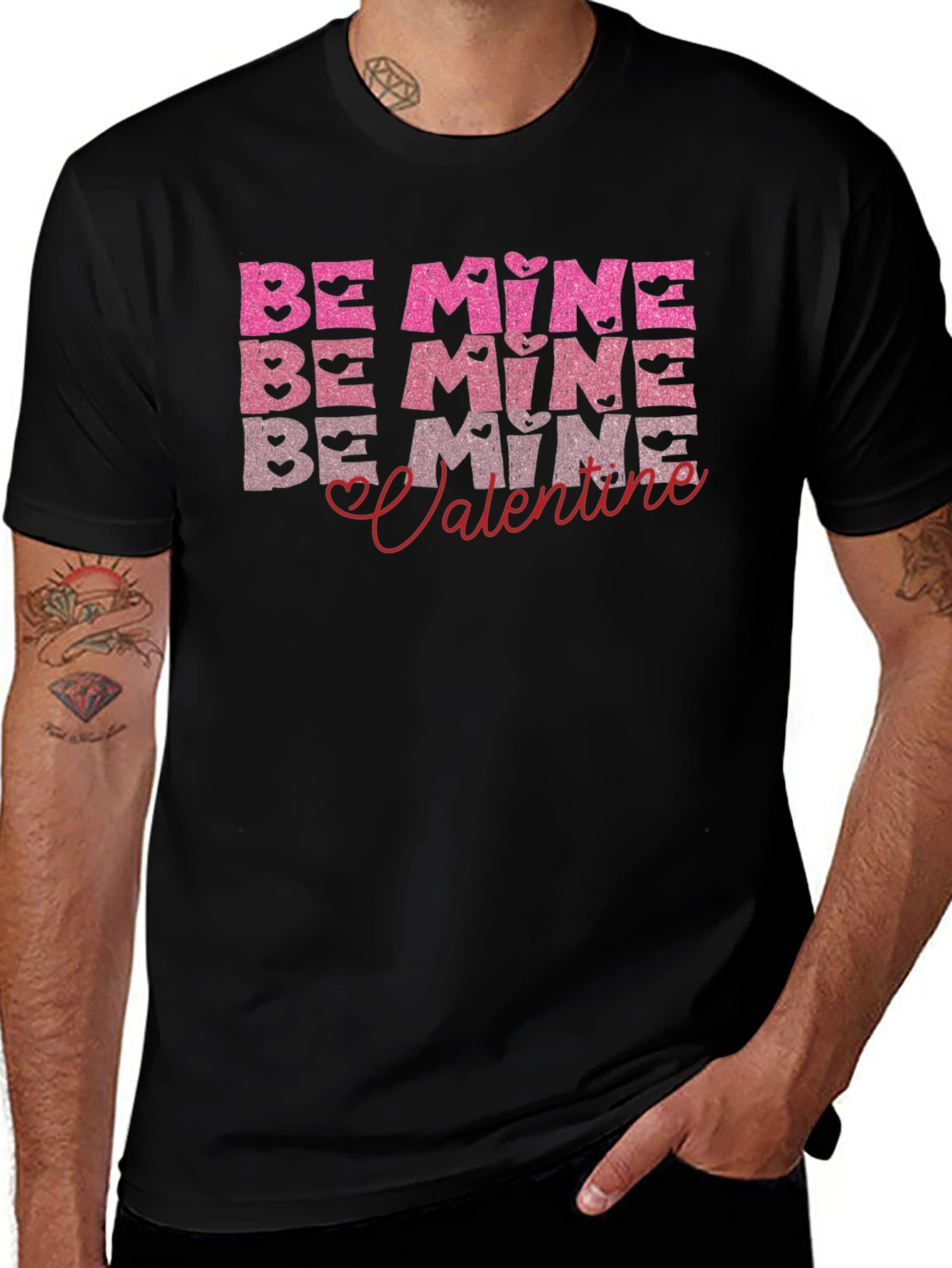 Be Mine Valentines Day Graphic T-Shirt