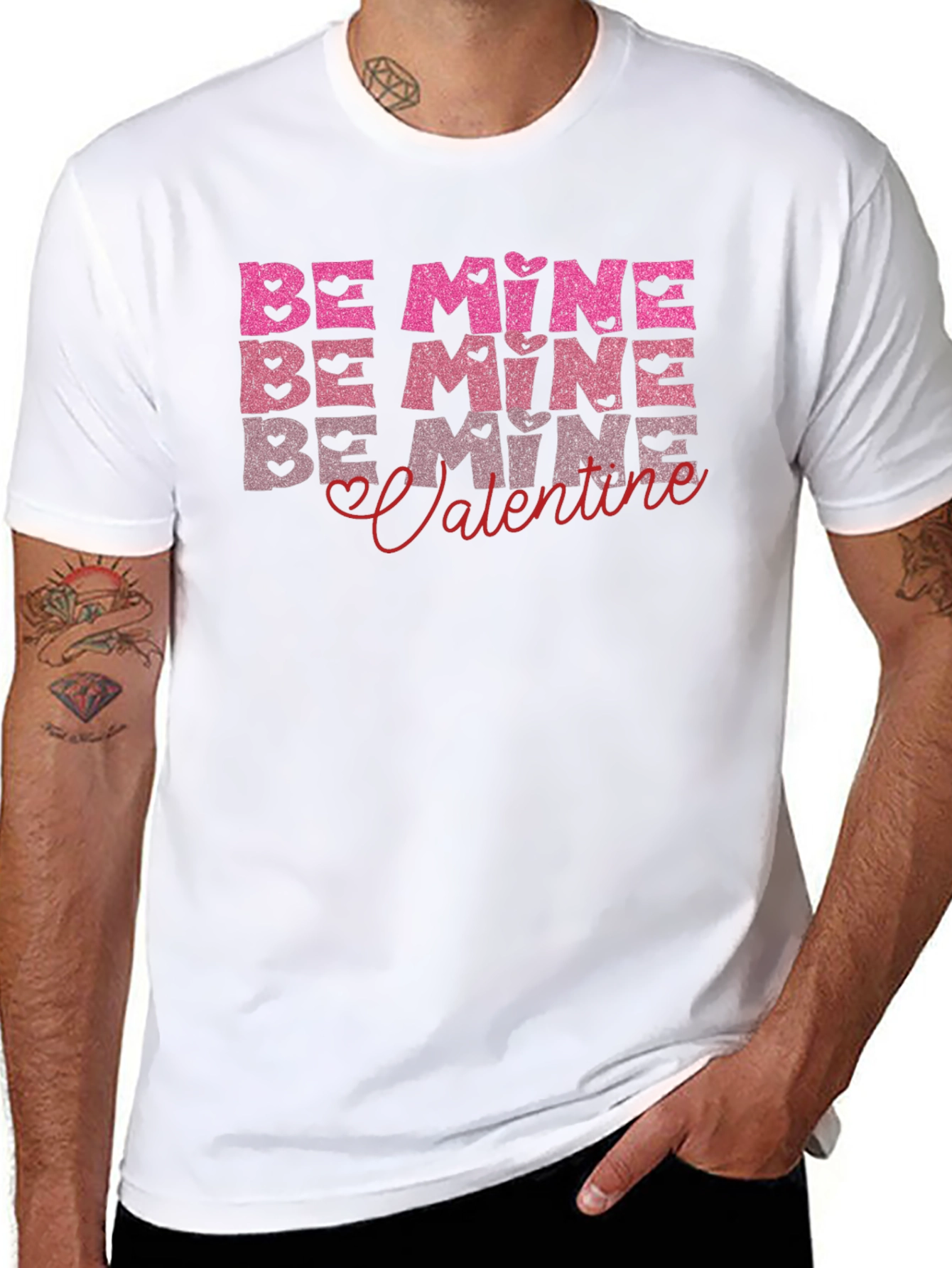 Be Mine Valentines Day Graphic T-Shirt