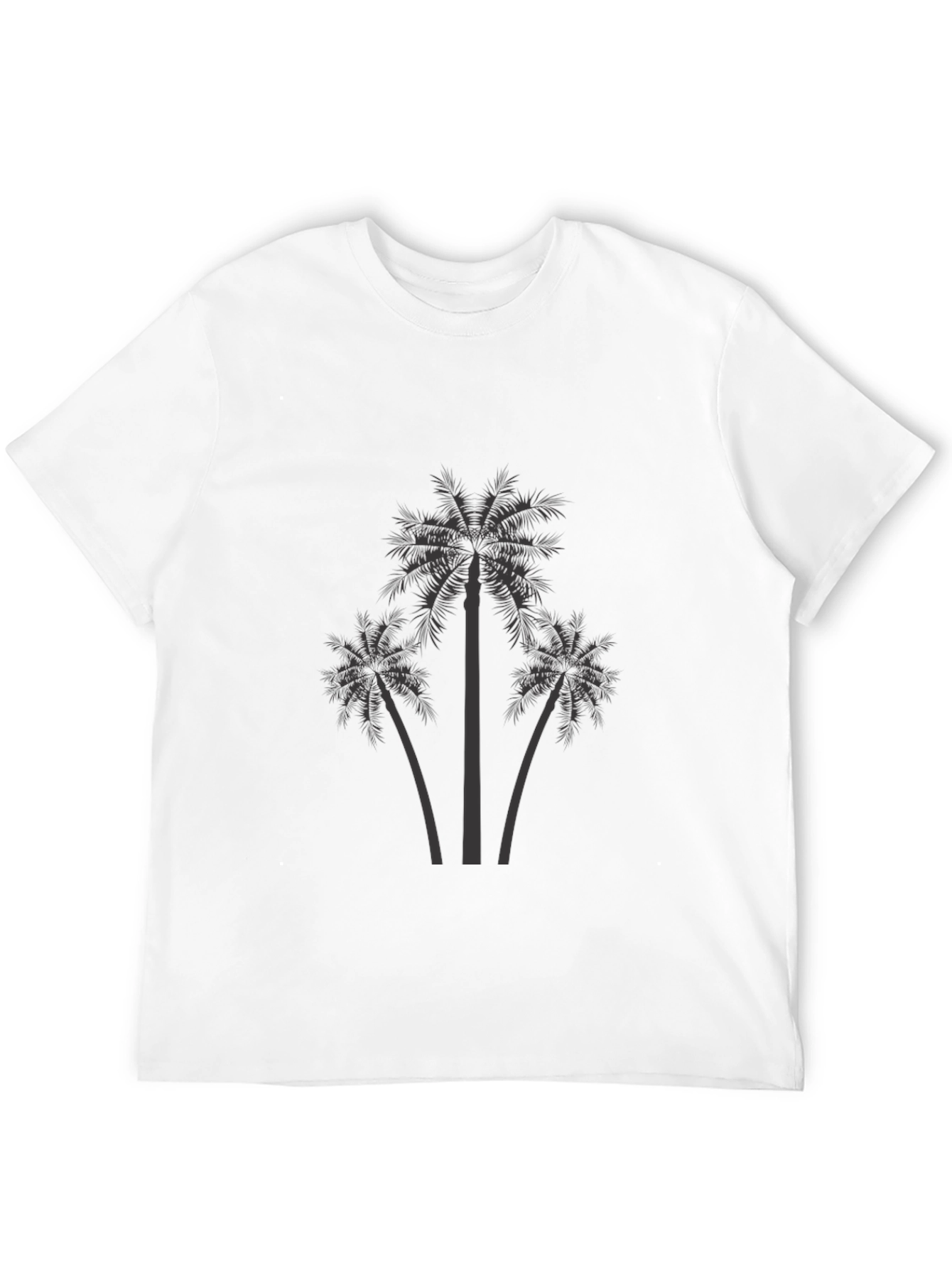 Palm Tree Graphic Print T-Shirt - Soft Cotton Tee