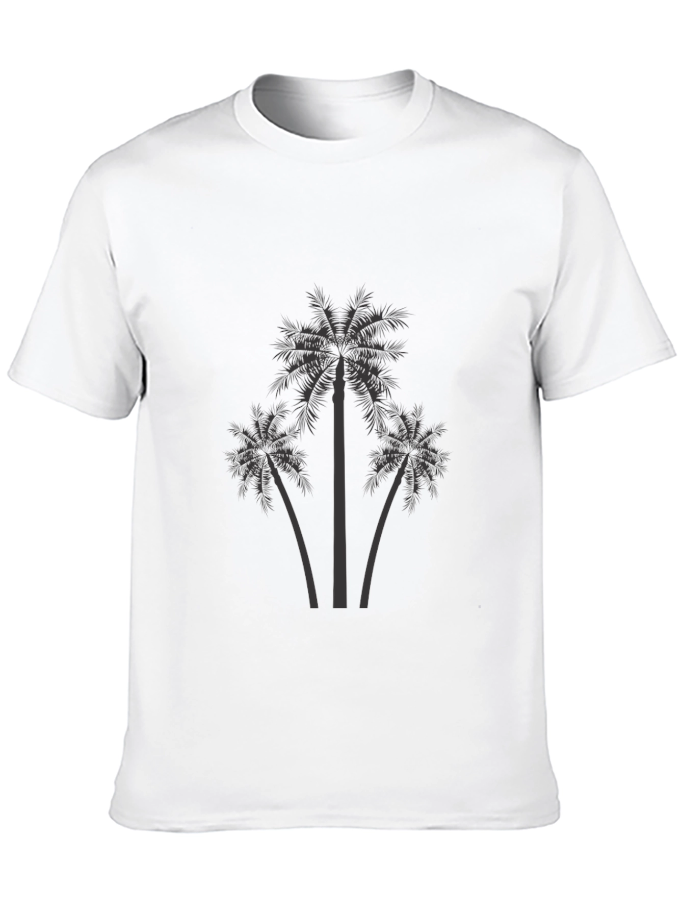 Palm Tree Graphic Print T-Shirt - Soft Cotton Tee