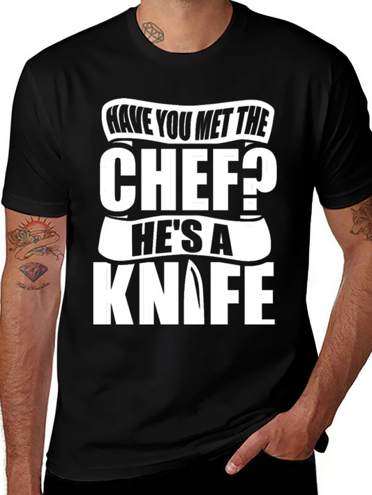 Chef Knife T-Shirt - Funny Culinary Humor Tee