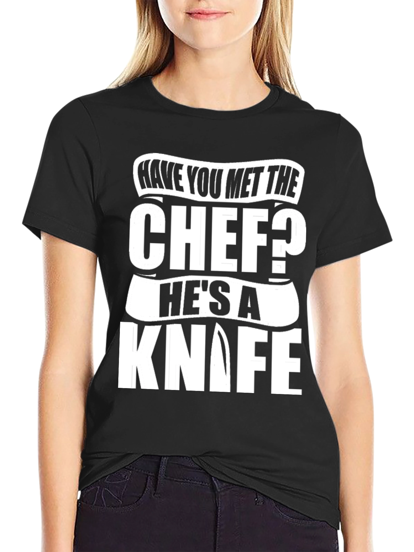 Chef Knife T-Shirt - Funny Culinary Humor Tee