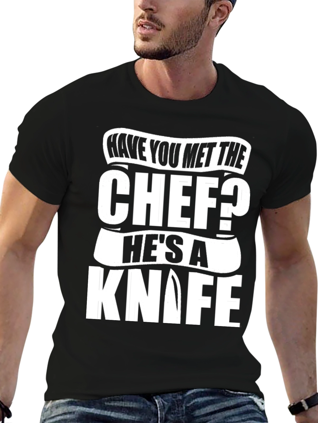 Chef Knife T-Shirt - Funny Culinary Humor Tee