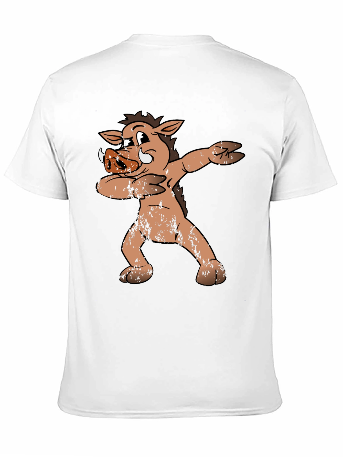 Dabbing Boar Graphic Tee - Funny Cartoon Pig T-Shirt