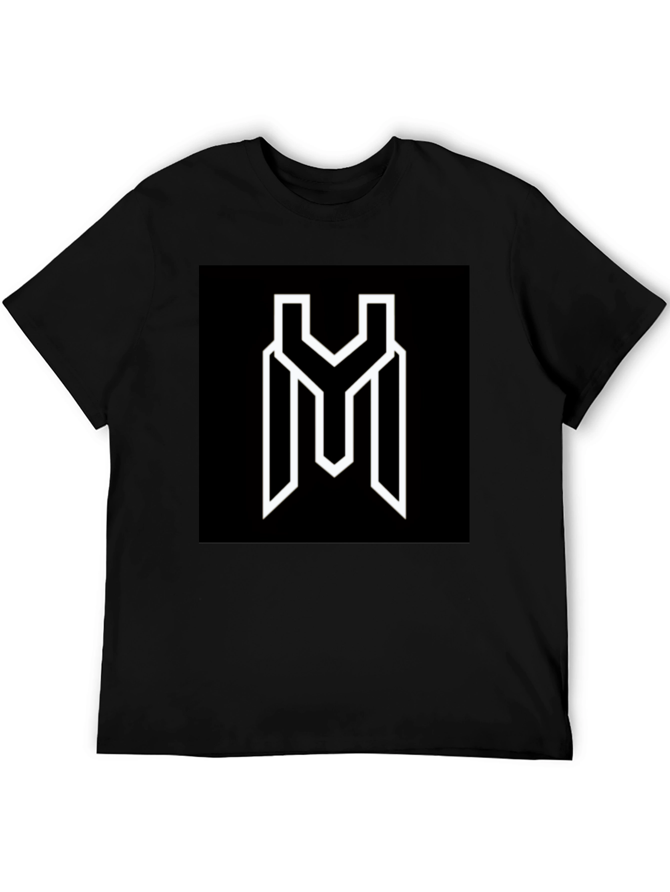 Modern Graphic Tee - Black YM Logo Shirt
