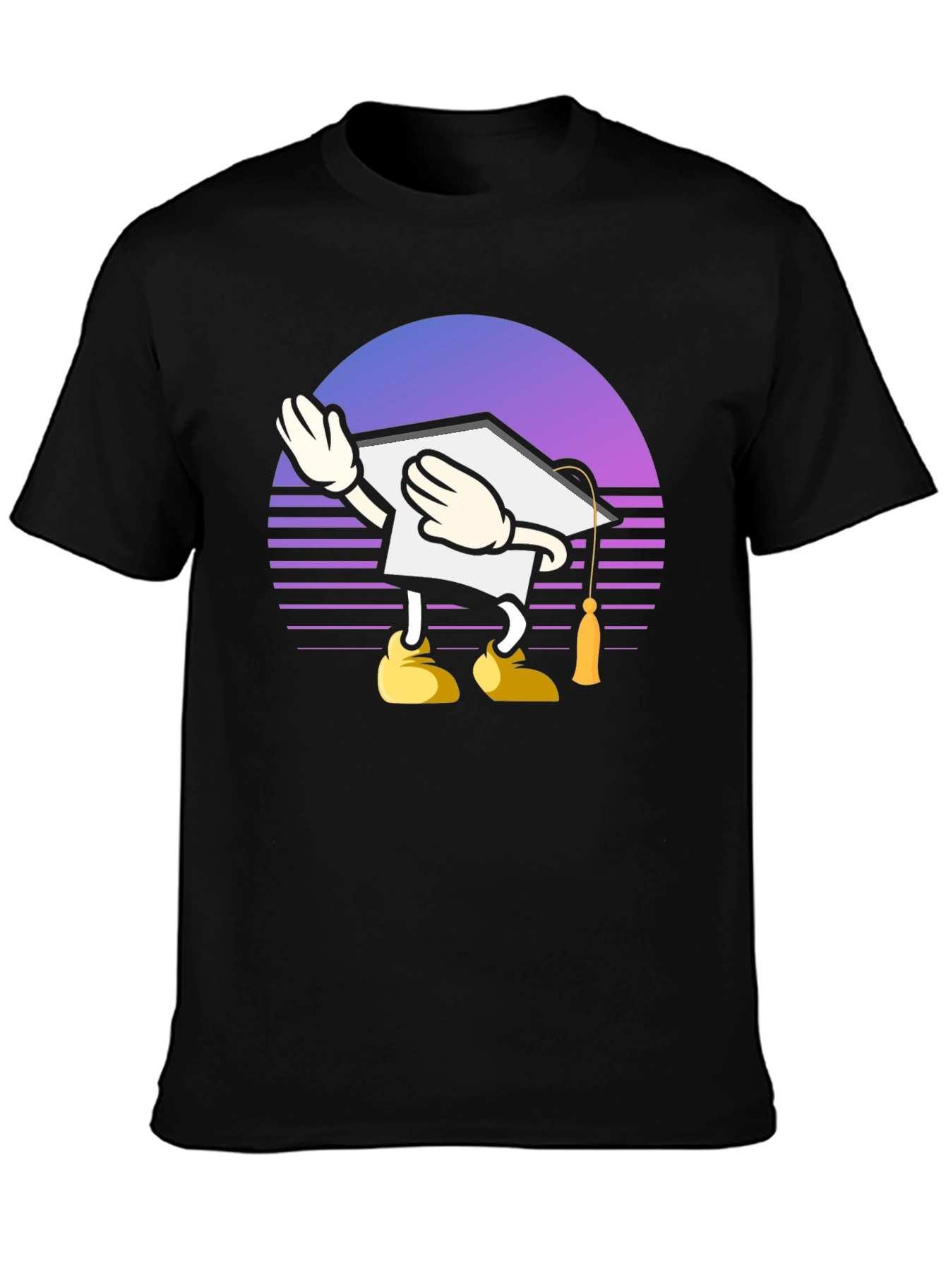 Graduation Cartoon Graphic T-Shirt