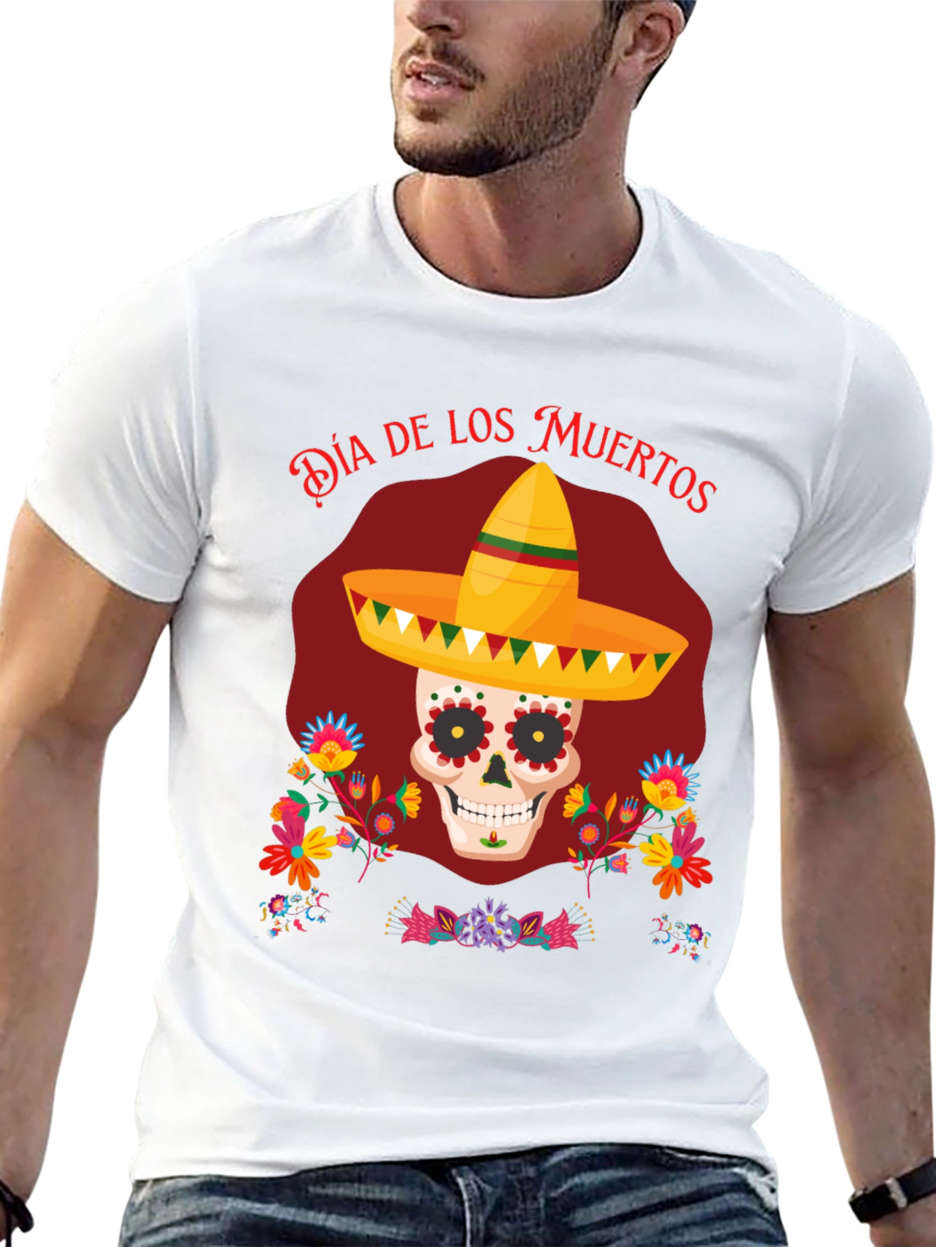 Dia de los Muertos Skull T-Shirt