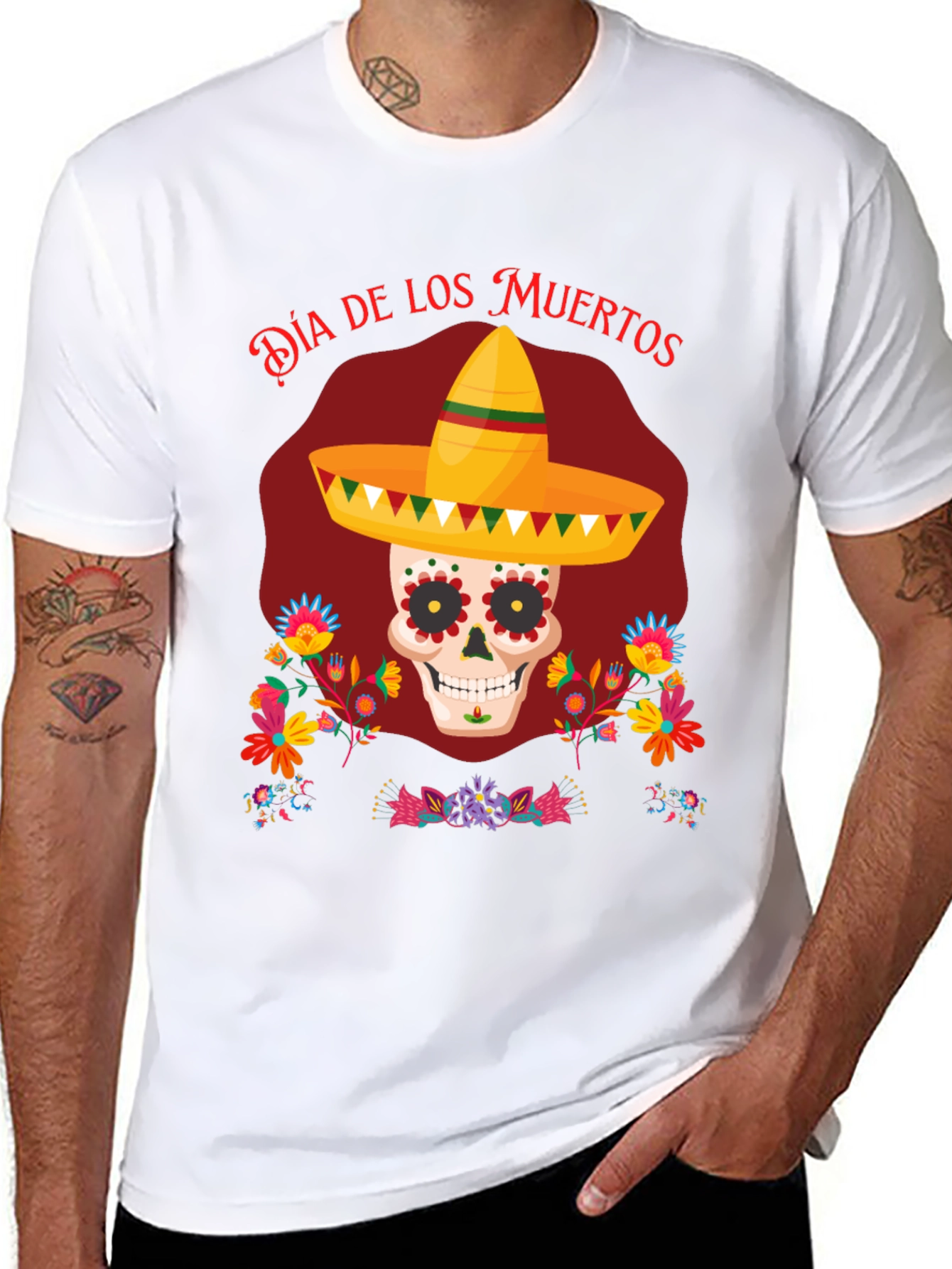 Dia de los Muertos Skull T-Shirt