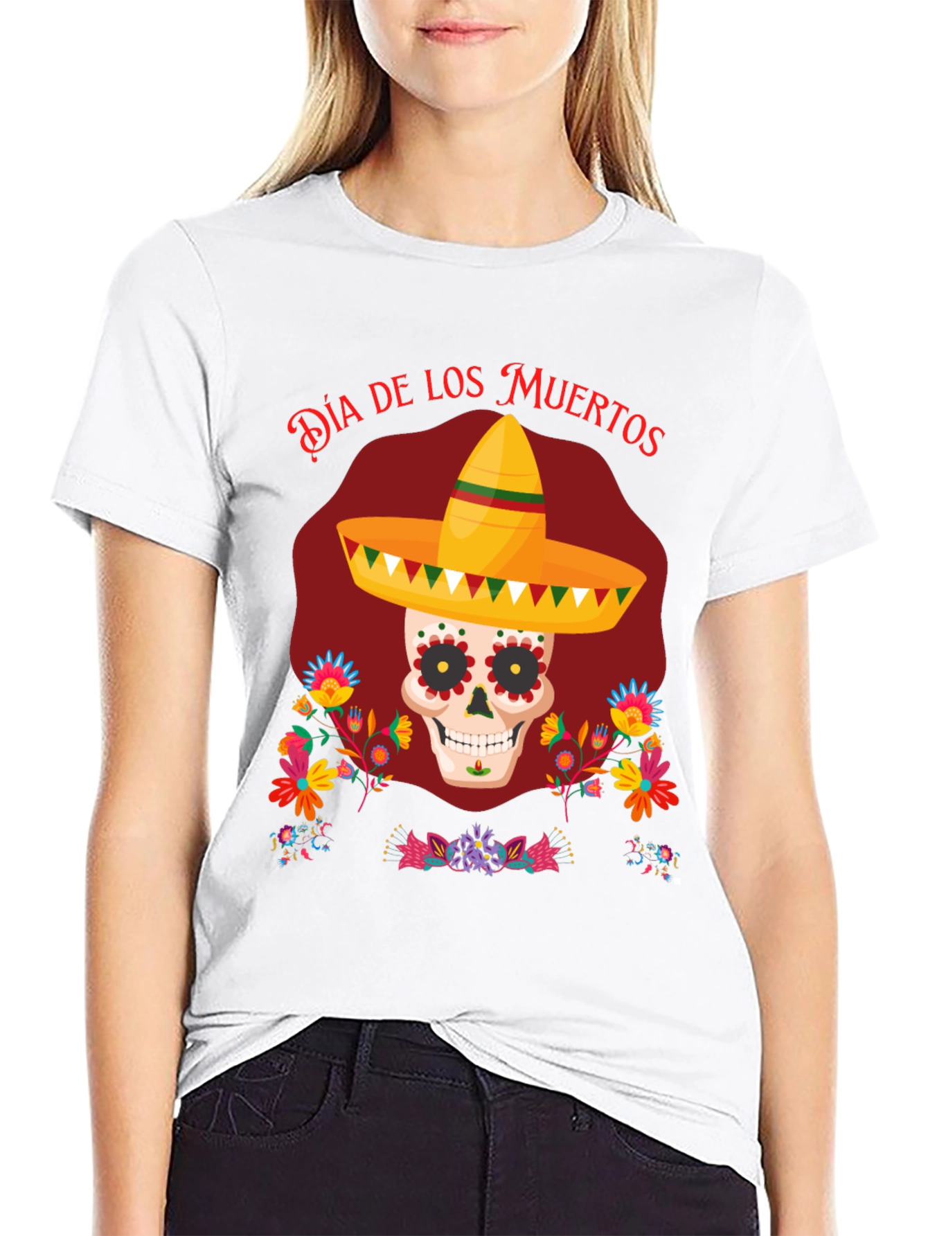 Dia de los Muertos Skull T-Shirt