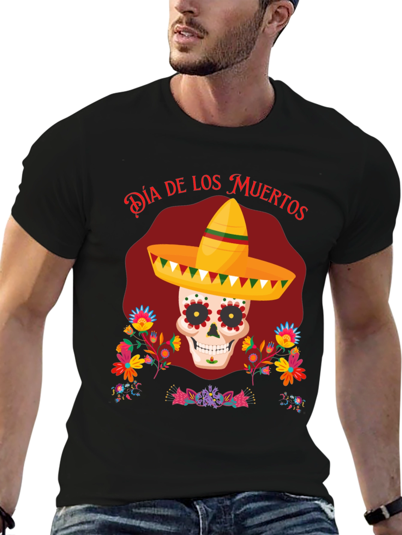 Dia de los Muertos Skull T-Shirt