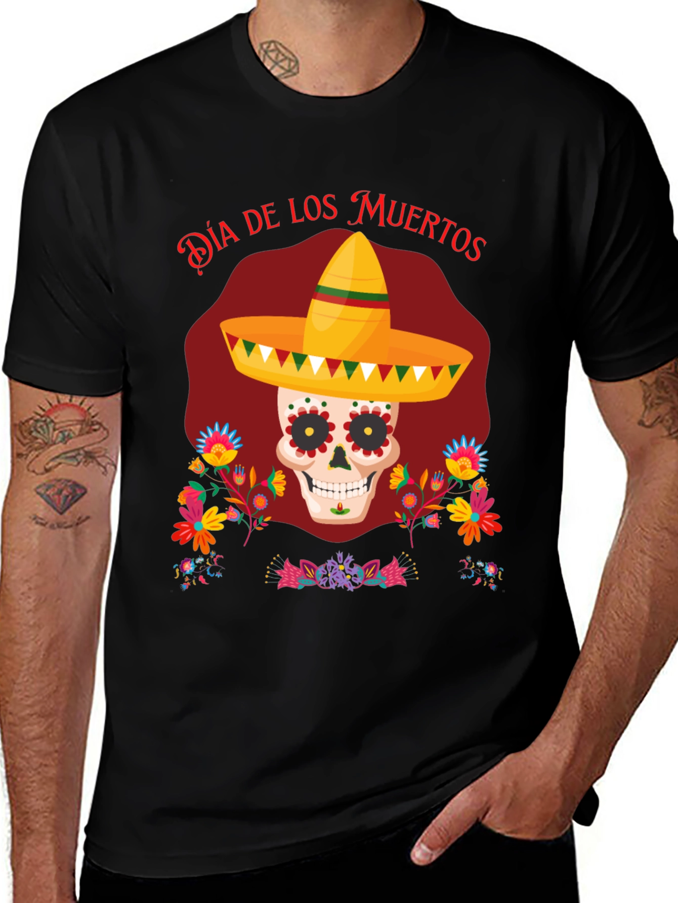 Dia de los Muertos Skull T-Shirt