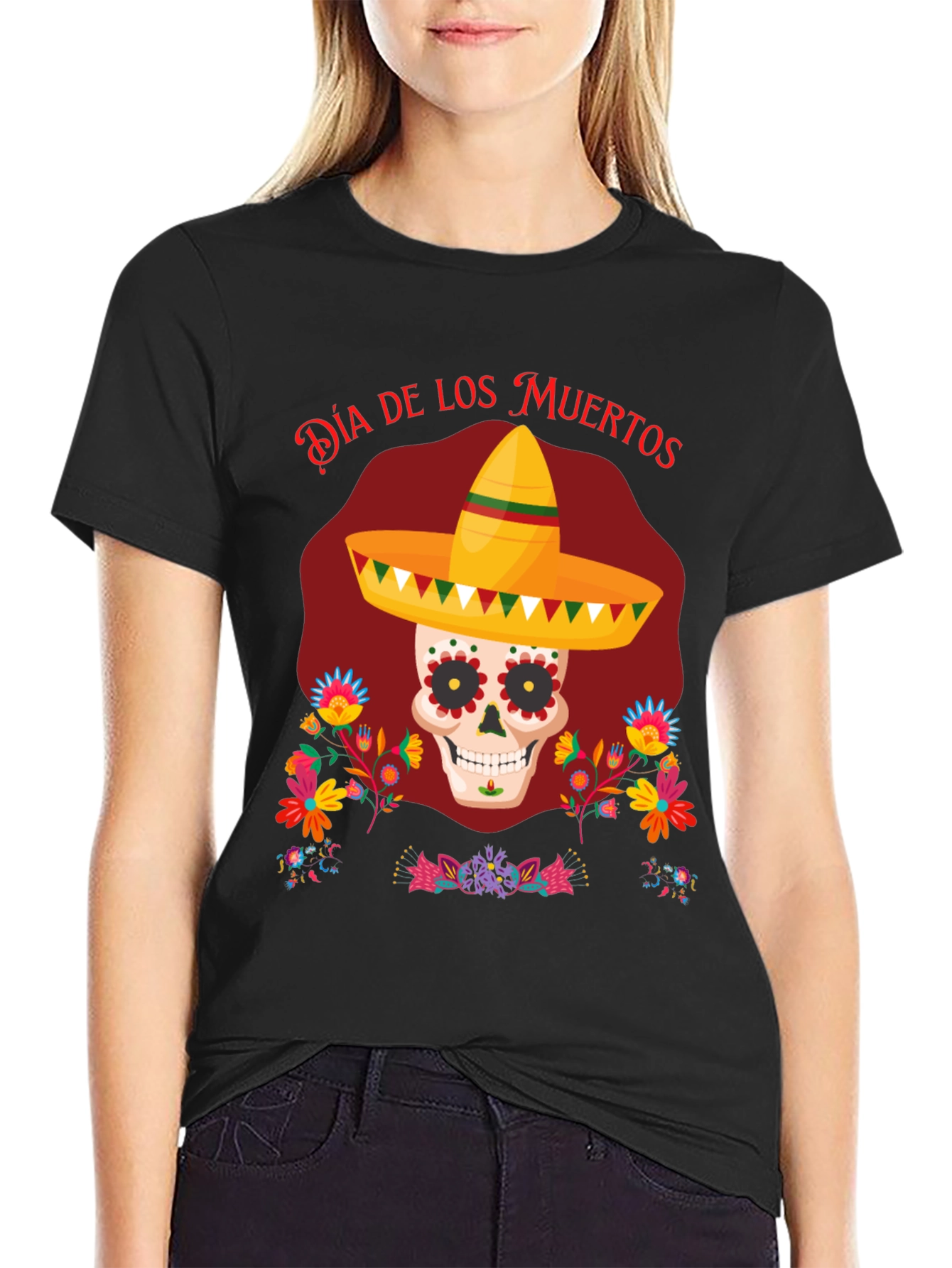 Dia de los Muertos Skull T-Shirt