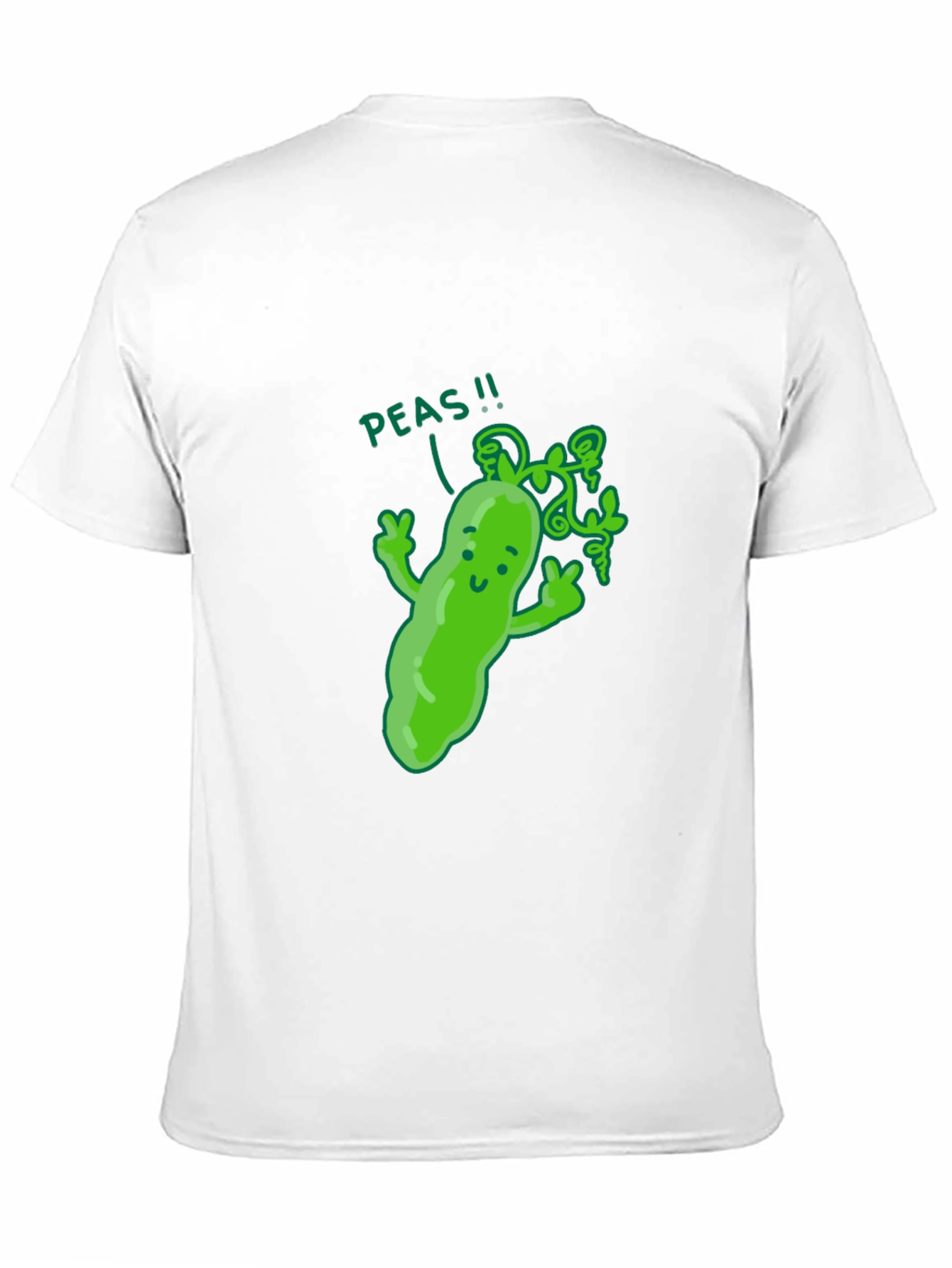 Funny Peas T-Shirt - Black Cotton Graphic Tee