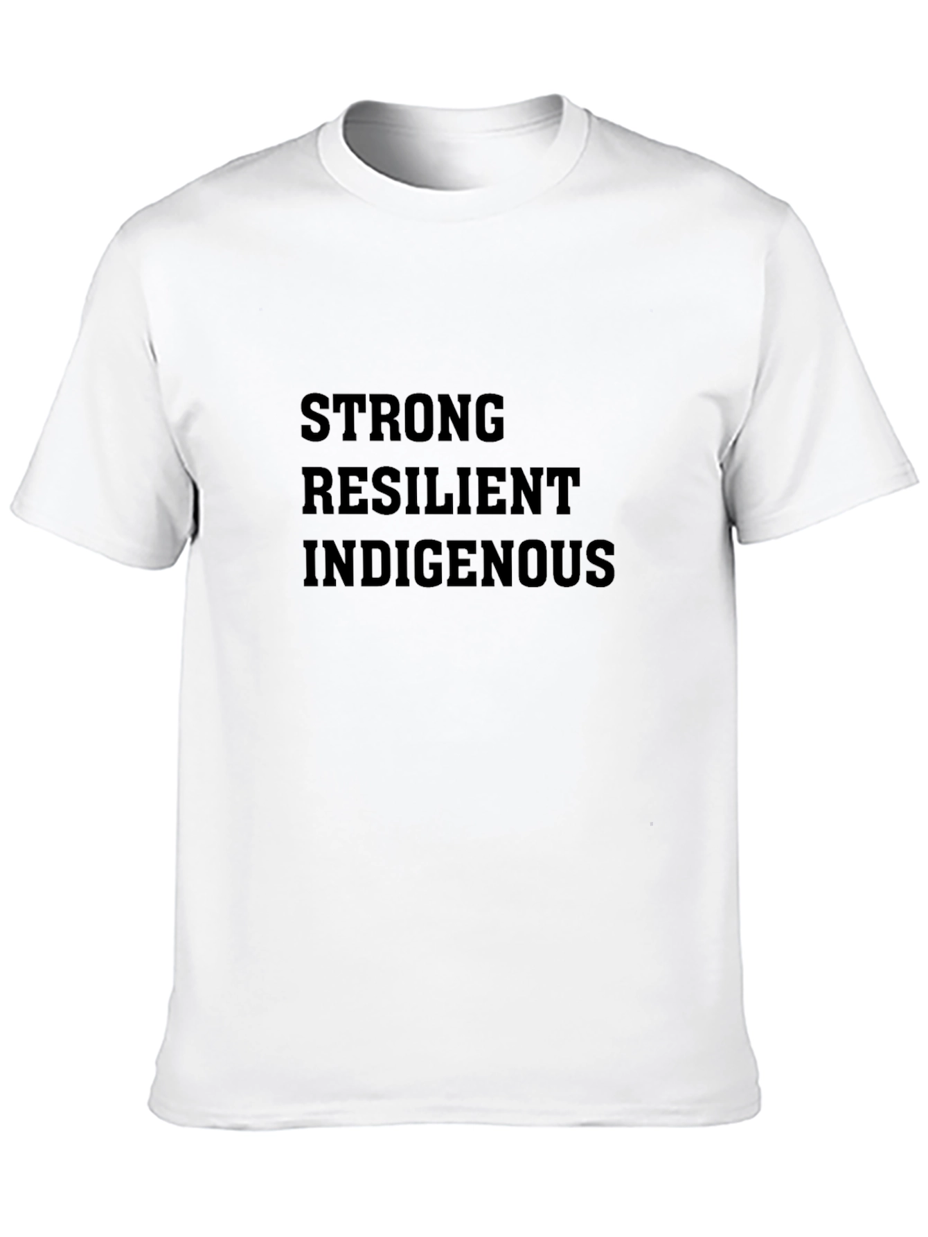 Strong Resilient Indigenous Black Tee