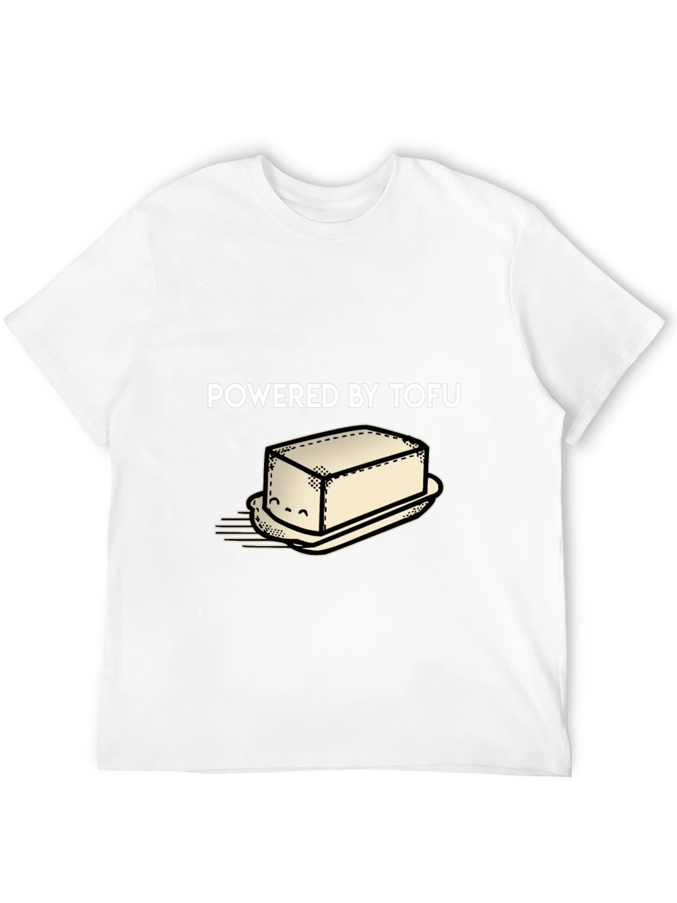 Powered By Tofu Graphic Tee Vegan Shirt