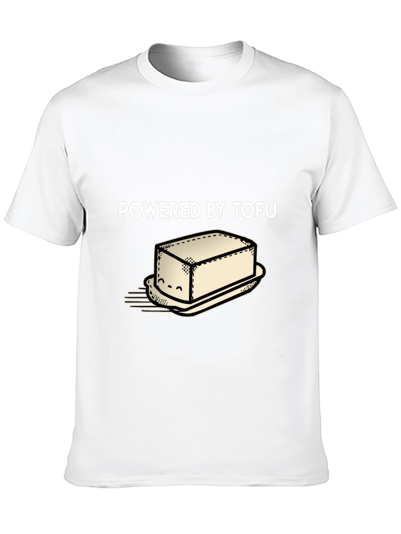 Powered By Tofu Graphic Tee Vegan Shirt